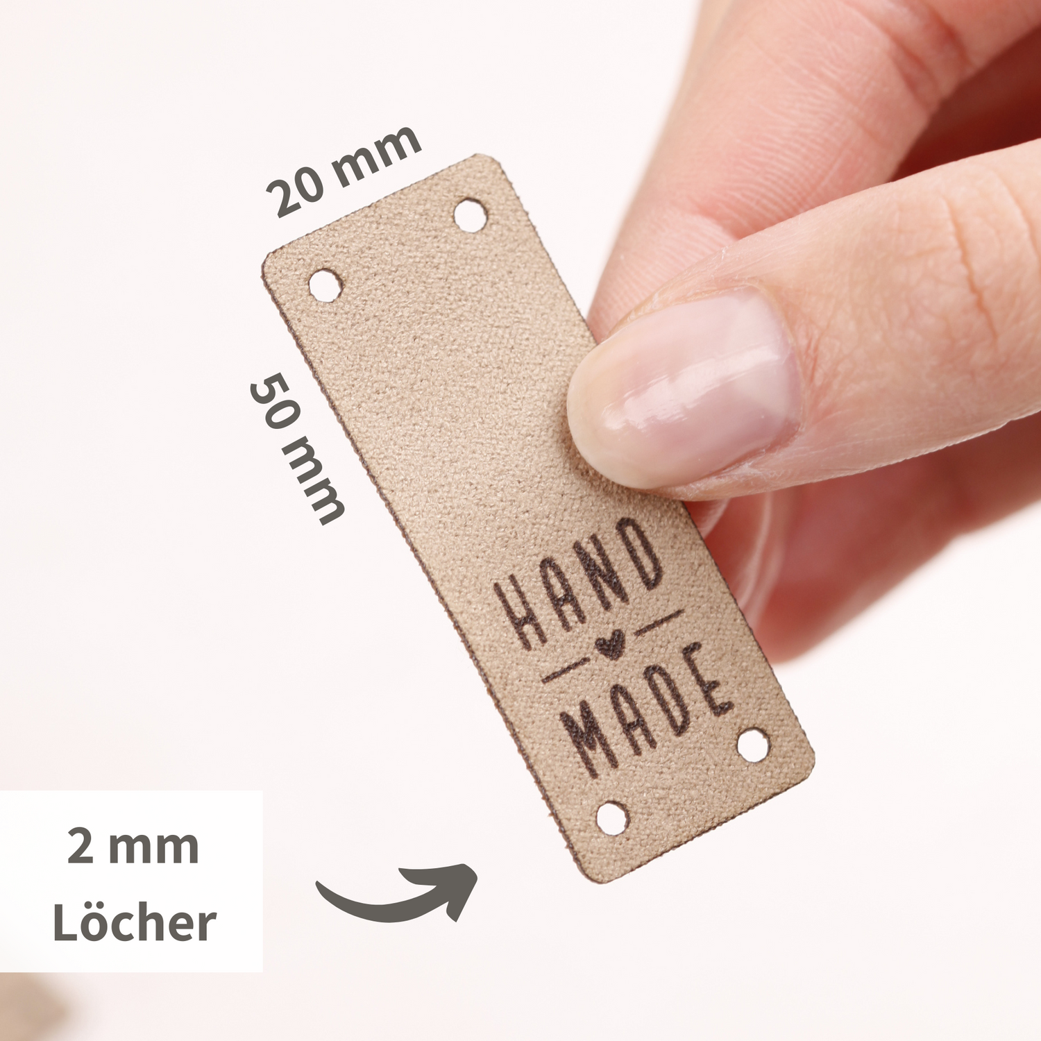 Handmade Label zum Annähen - 10 Stück