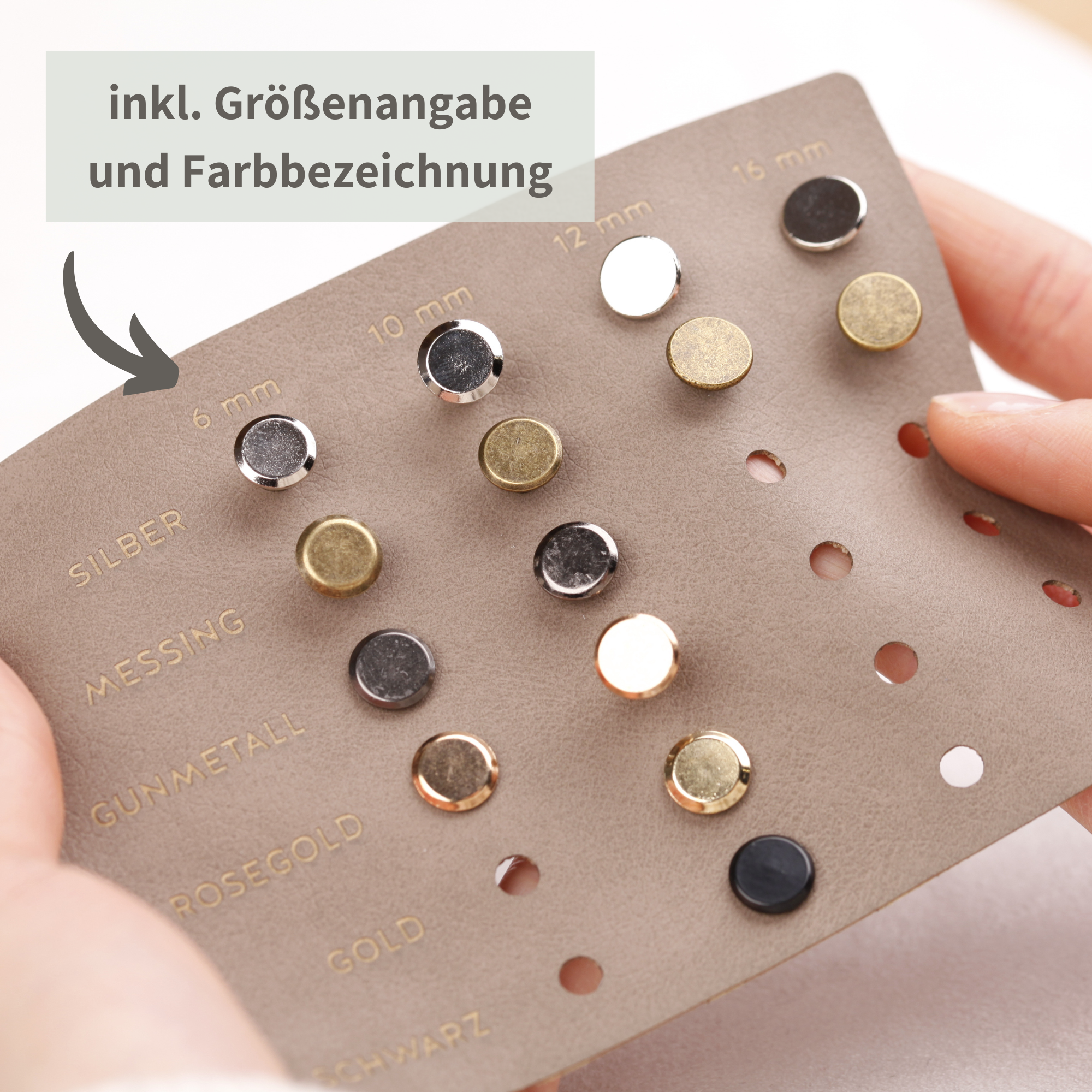 Musterset - Schraubensortiment für Knicklabel