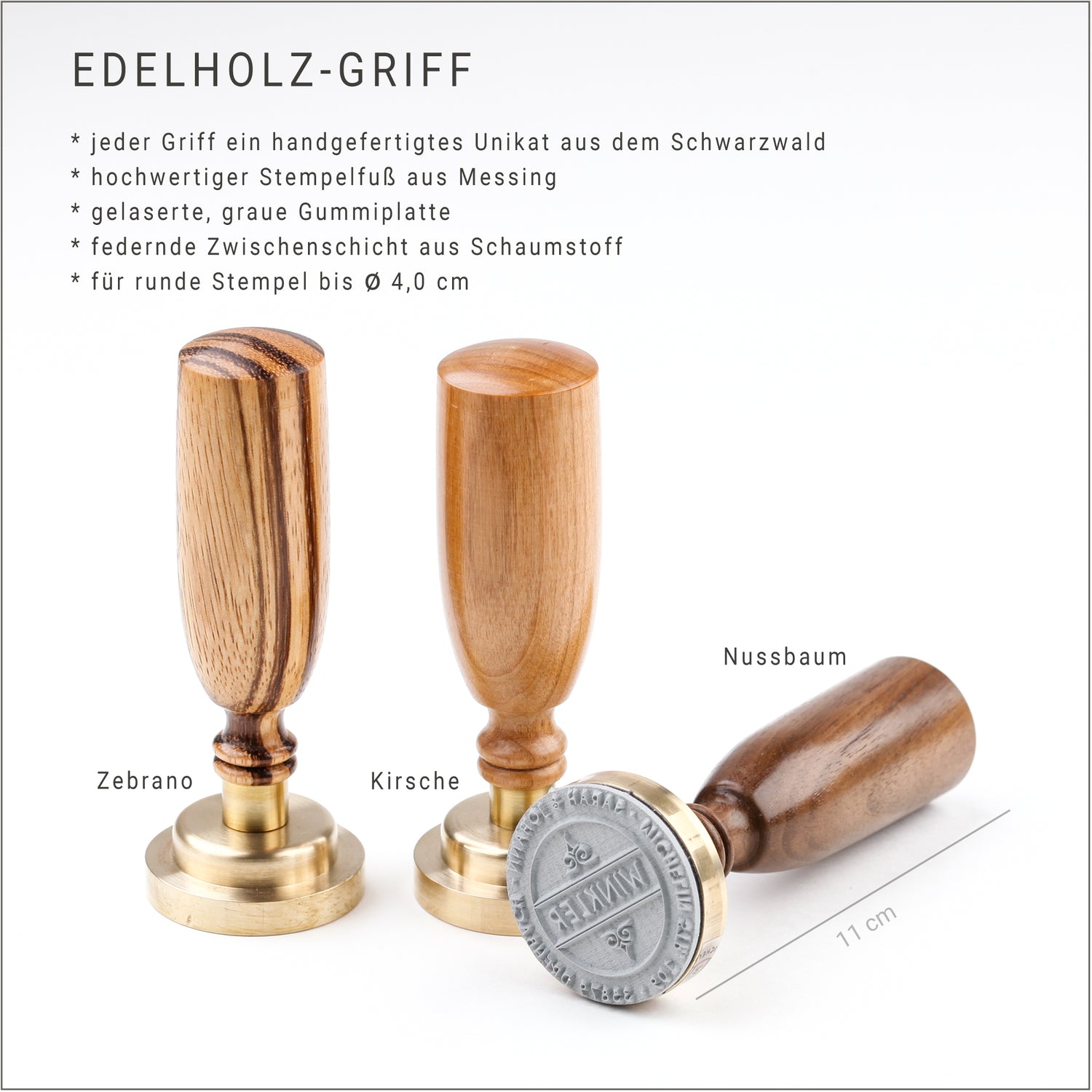 Personalisierter Stempel Blätterkranz