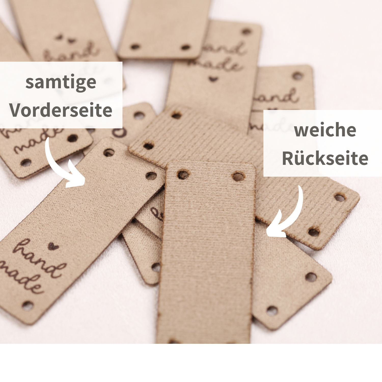 Handmade Labels zum Aufnähen - 10 Stück