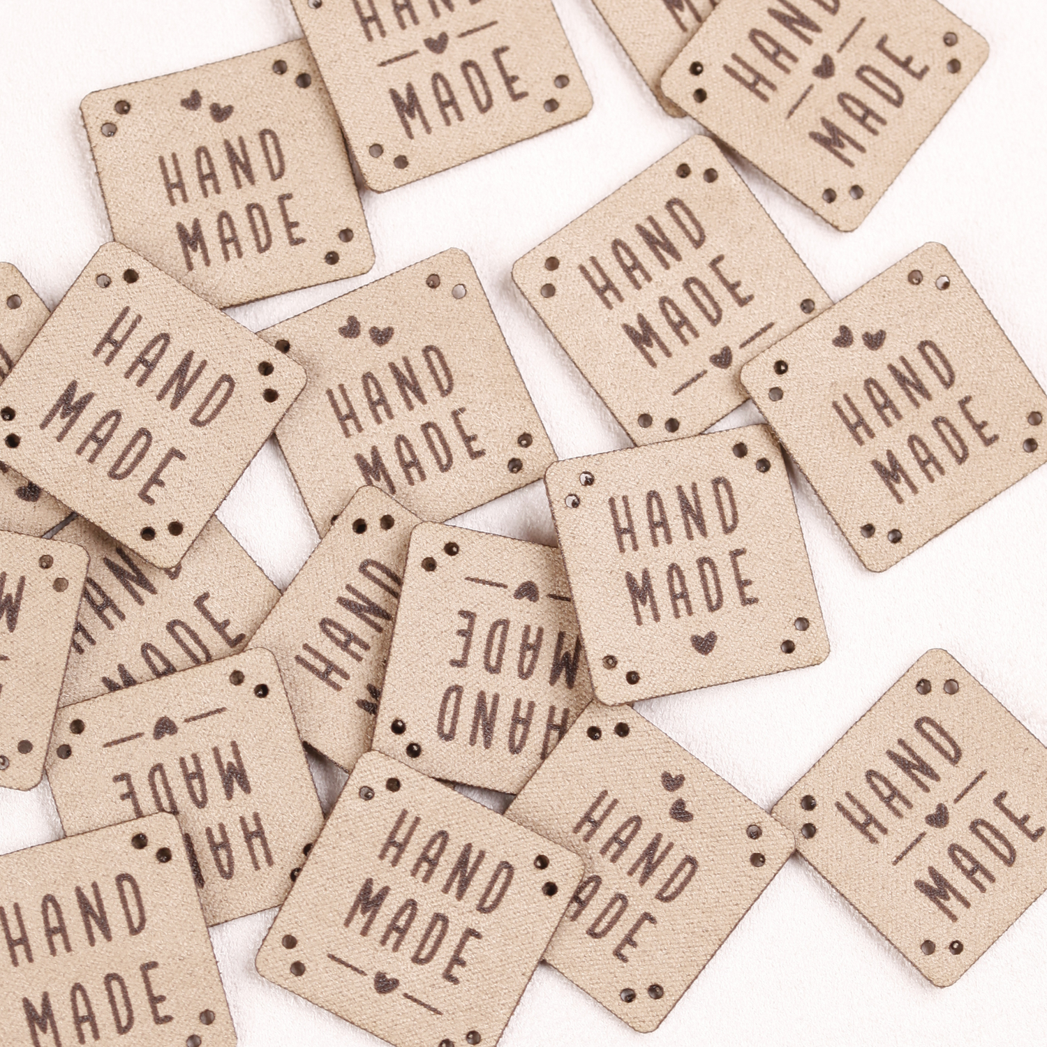 Lederlabel zum Aufnähen - 20 Stück