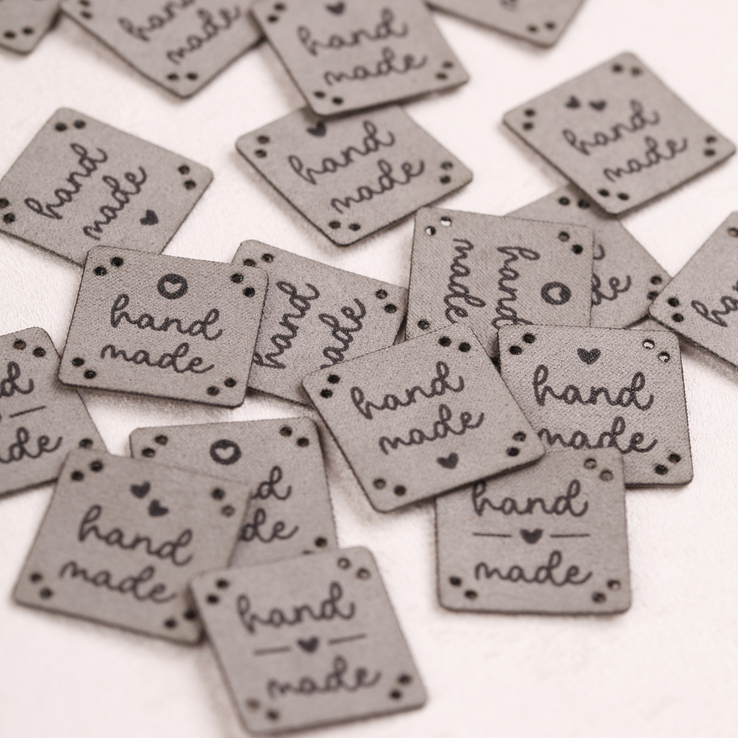 Kunstlederlabel zum Aufnähen - 20 Stück