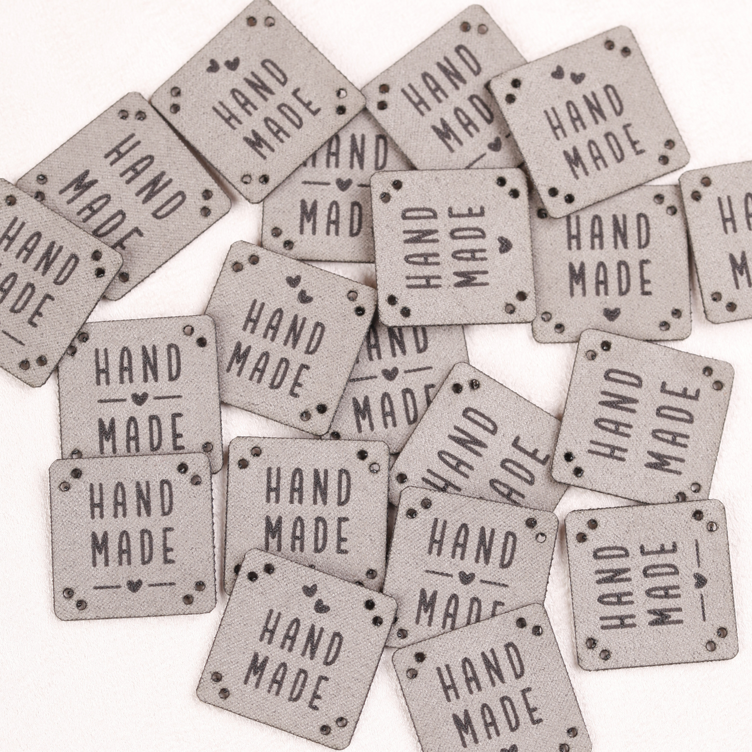 Lederlabel zum Aufnähen - 20 Stück