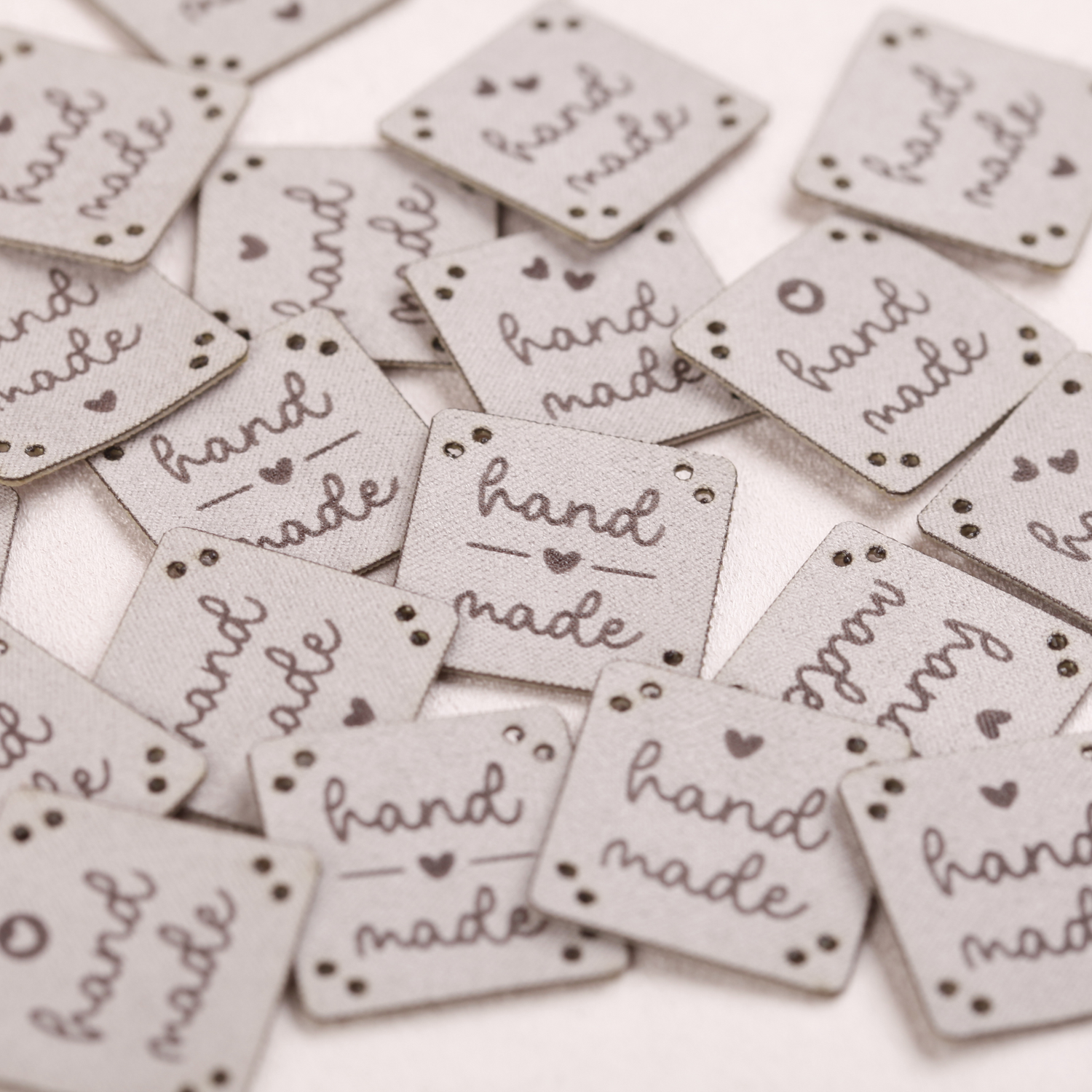 Kunstlederlabel zum Aufnähen - 20 Stück