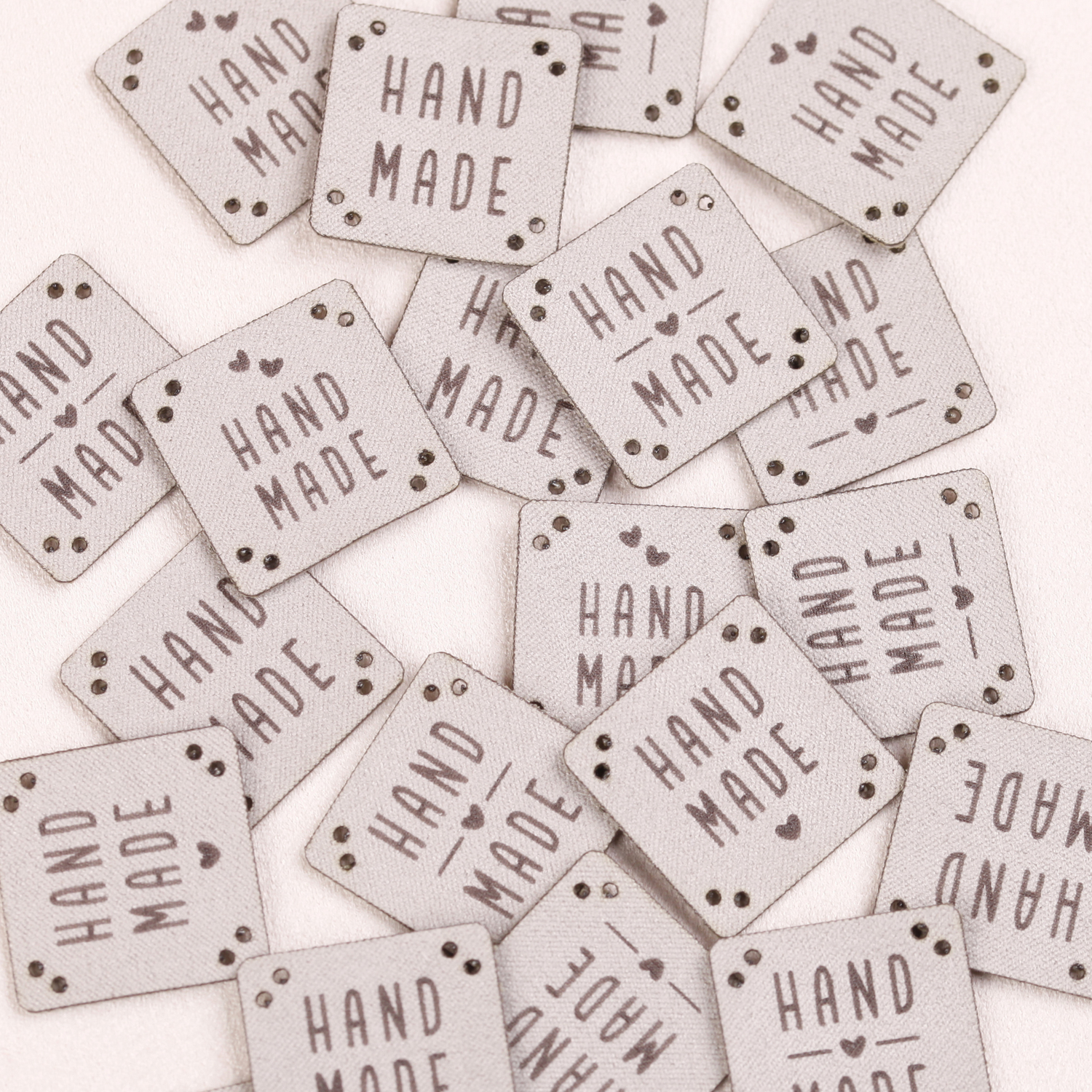 Lederlabel zum Aufnähen - 20 Stück