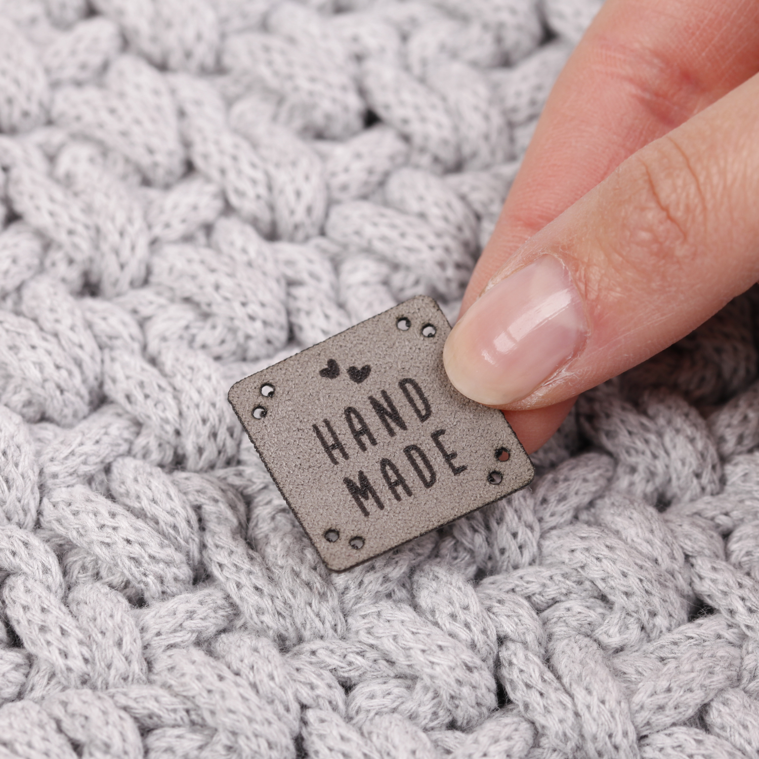 Lederlabel zum Aufnähen - 20 Stück