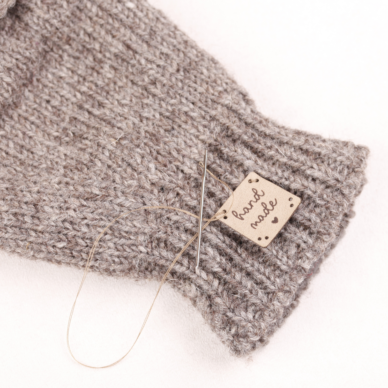 Kunstlederlabel zum Aufnähen - 20 Stück