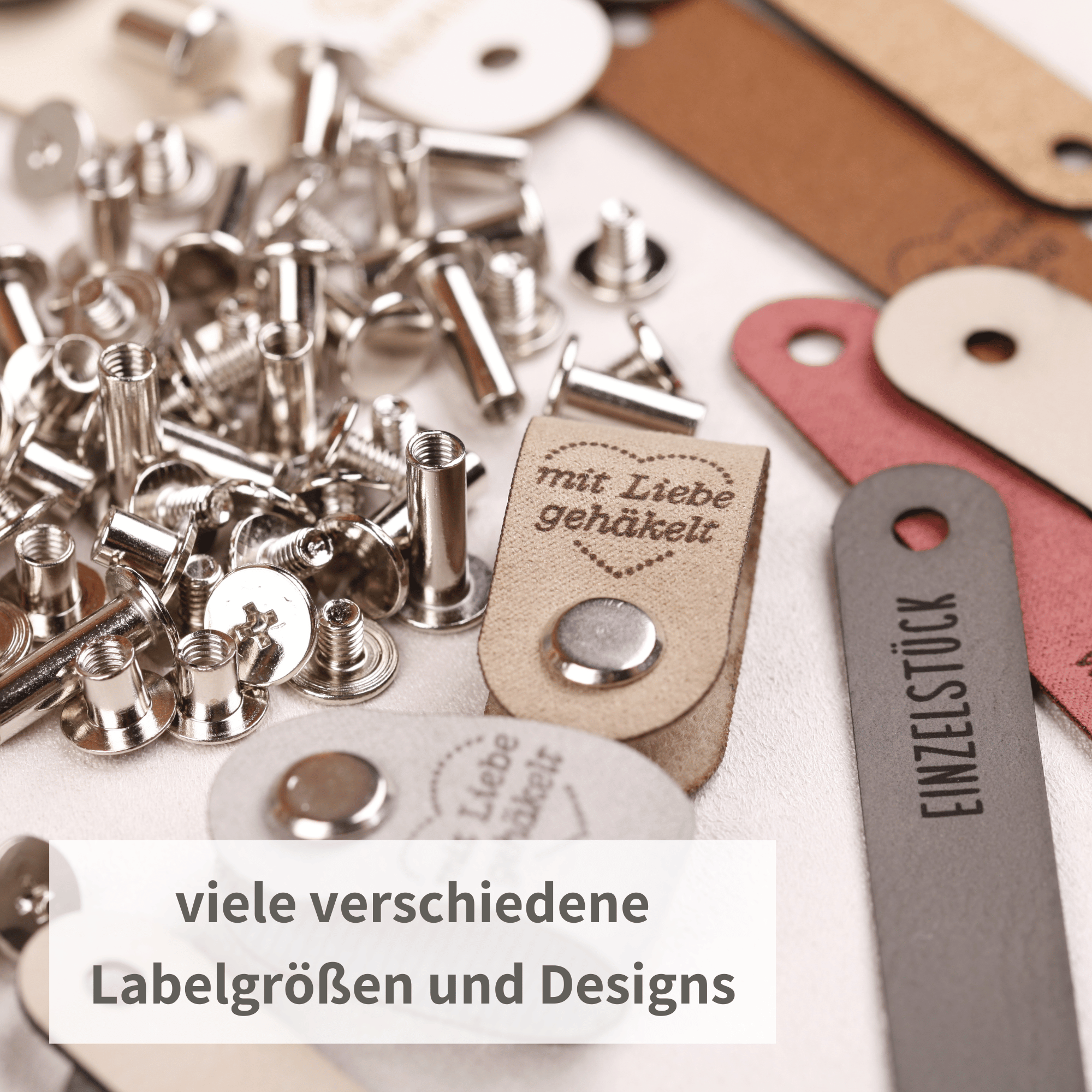 Label aus Kunstleder - 70-teiliges Starter-Set