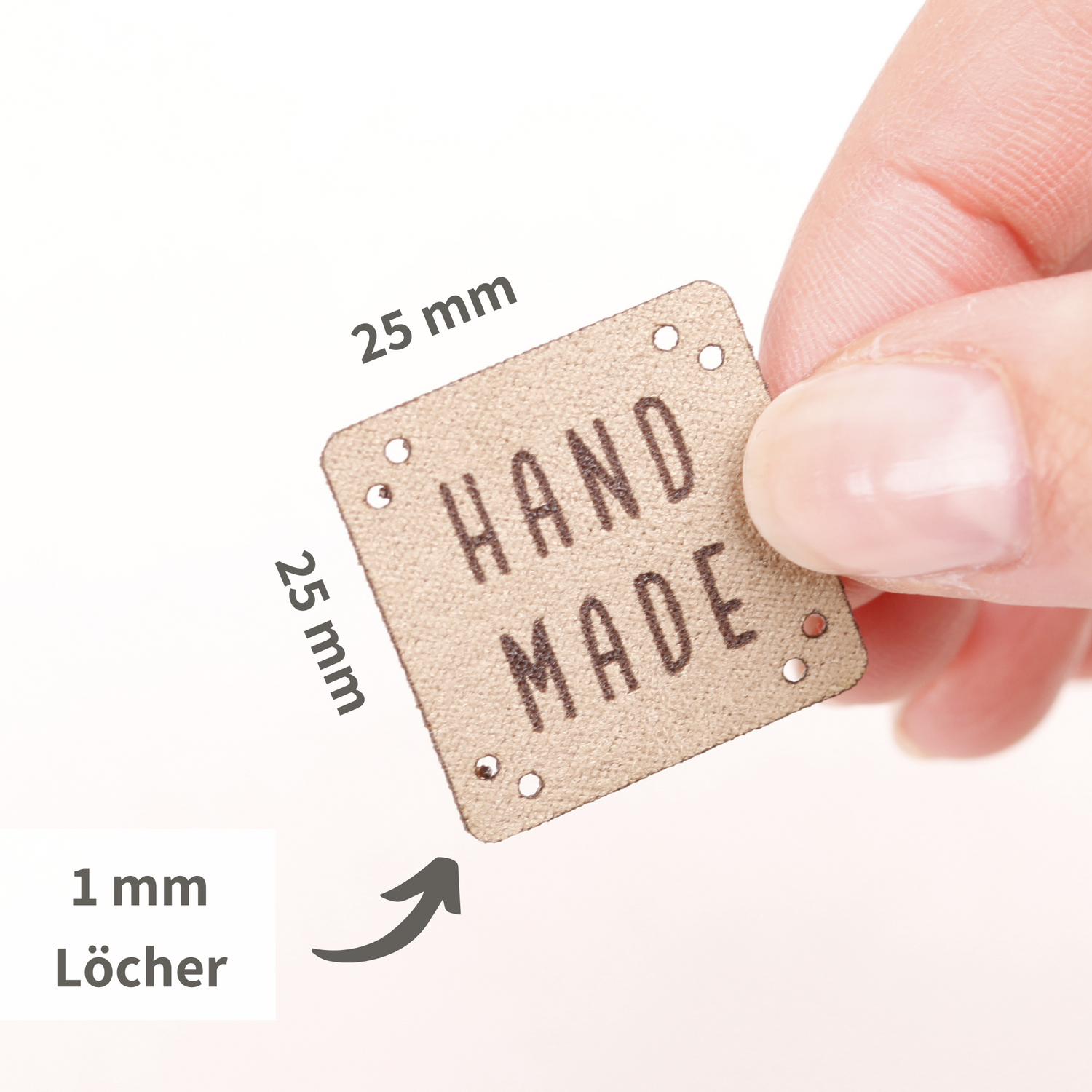 Lederlabel zum Aufnähen - 20 Stück