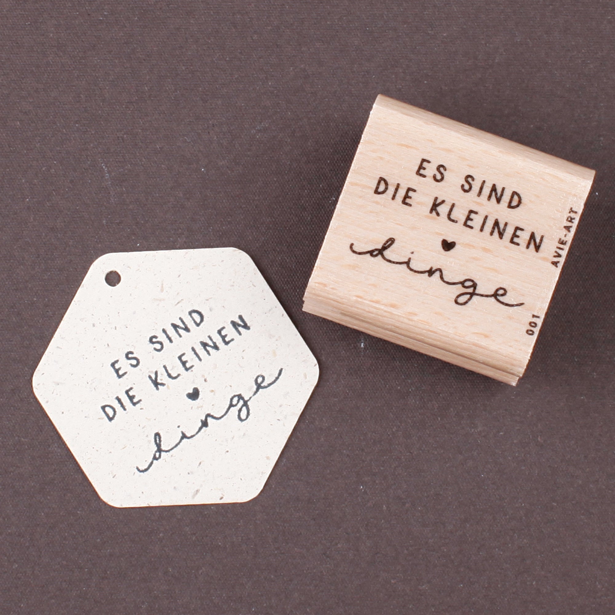 Stempel "Es sind die kleinen Dinge"