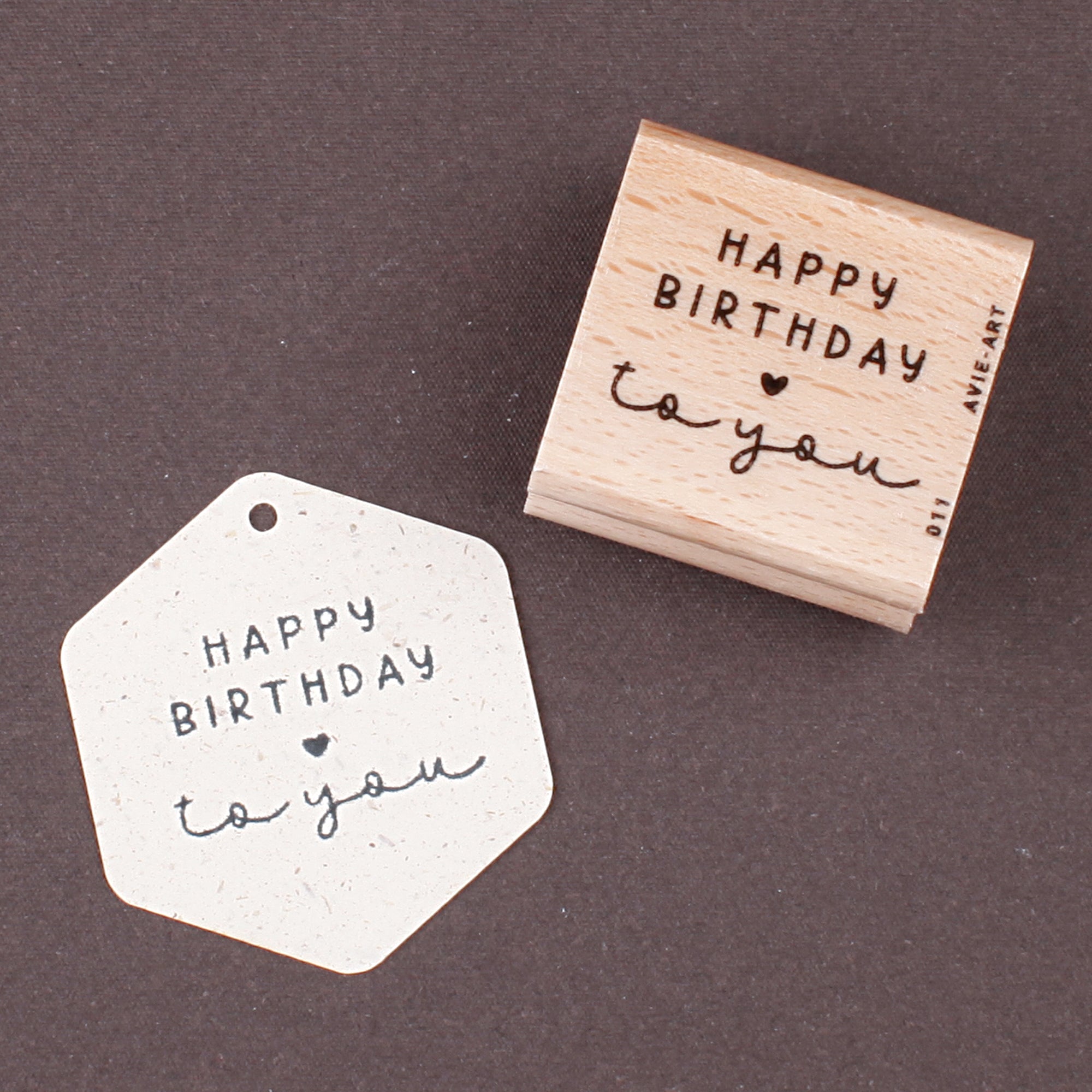 Stempel "Happy Birthday to you"