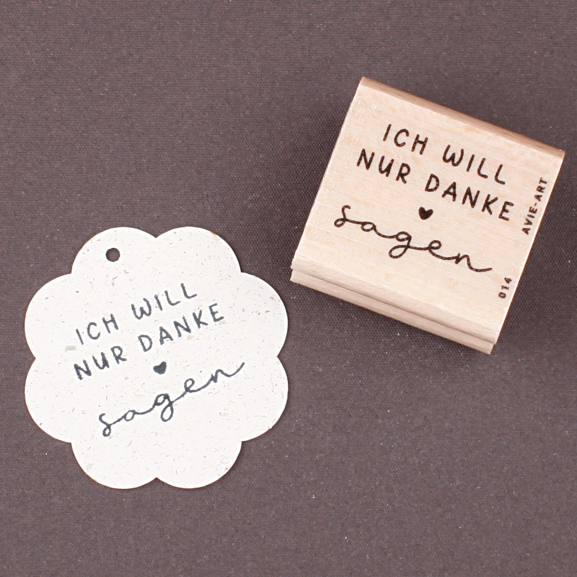 Stempel "Ich will nur Danke sagen"