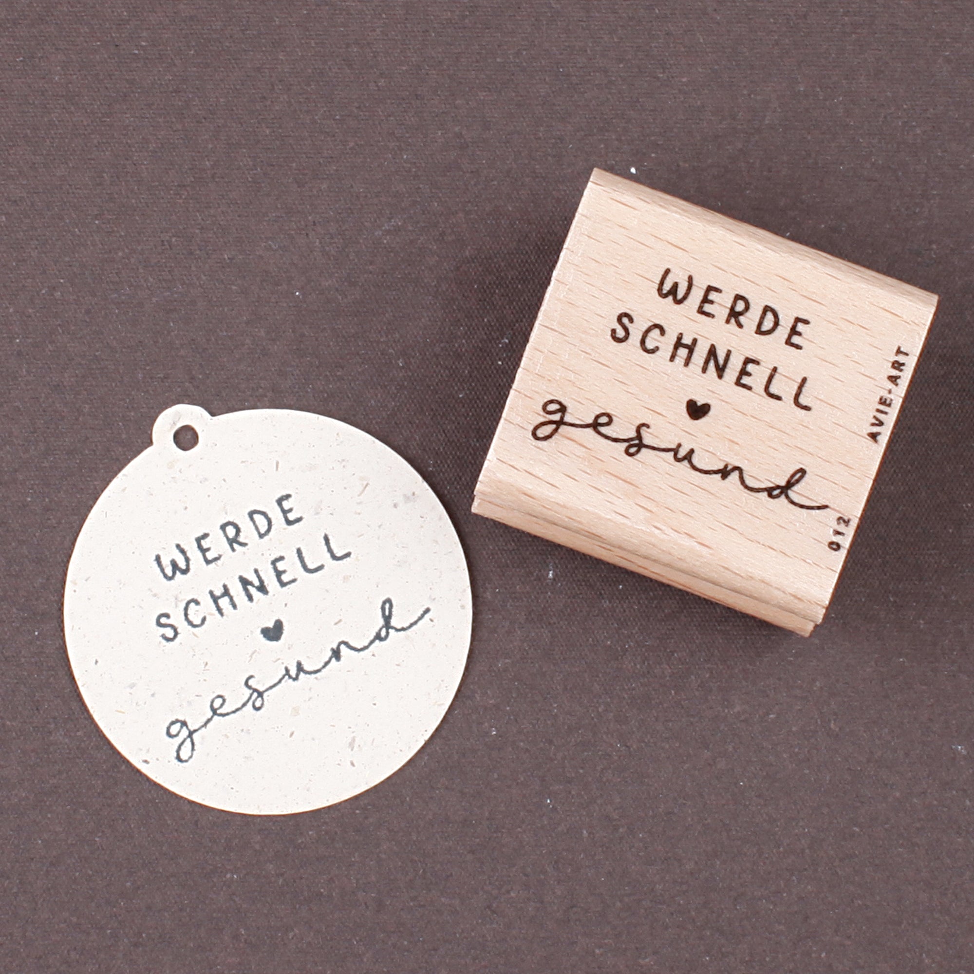 Stempel "Werde schnell gesund"