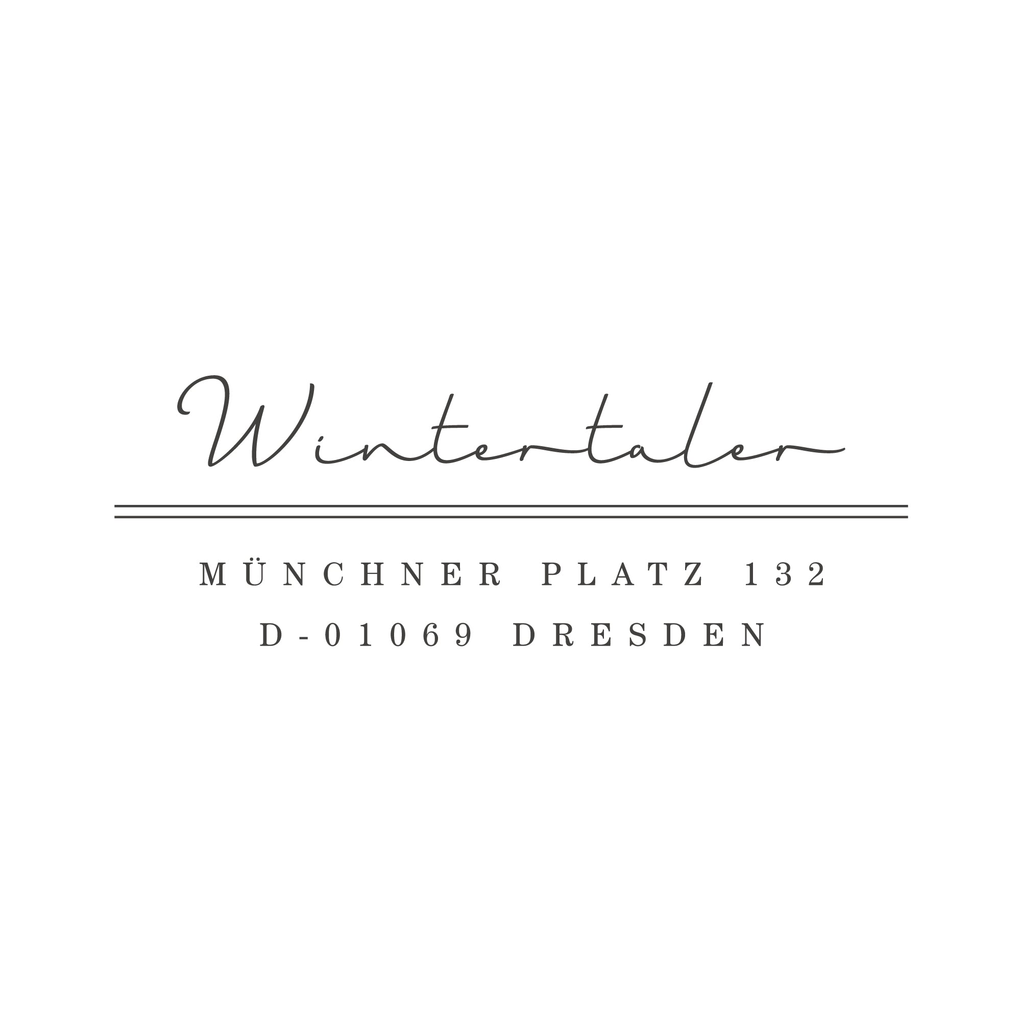 Großer Adressstempel für Familien & Paare