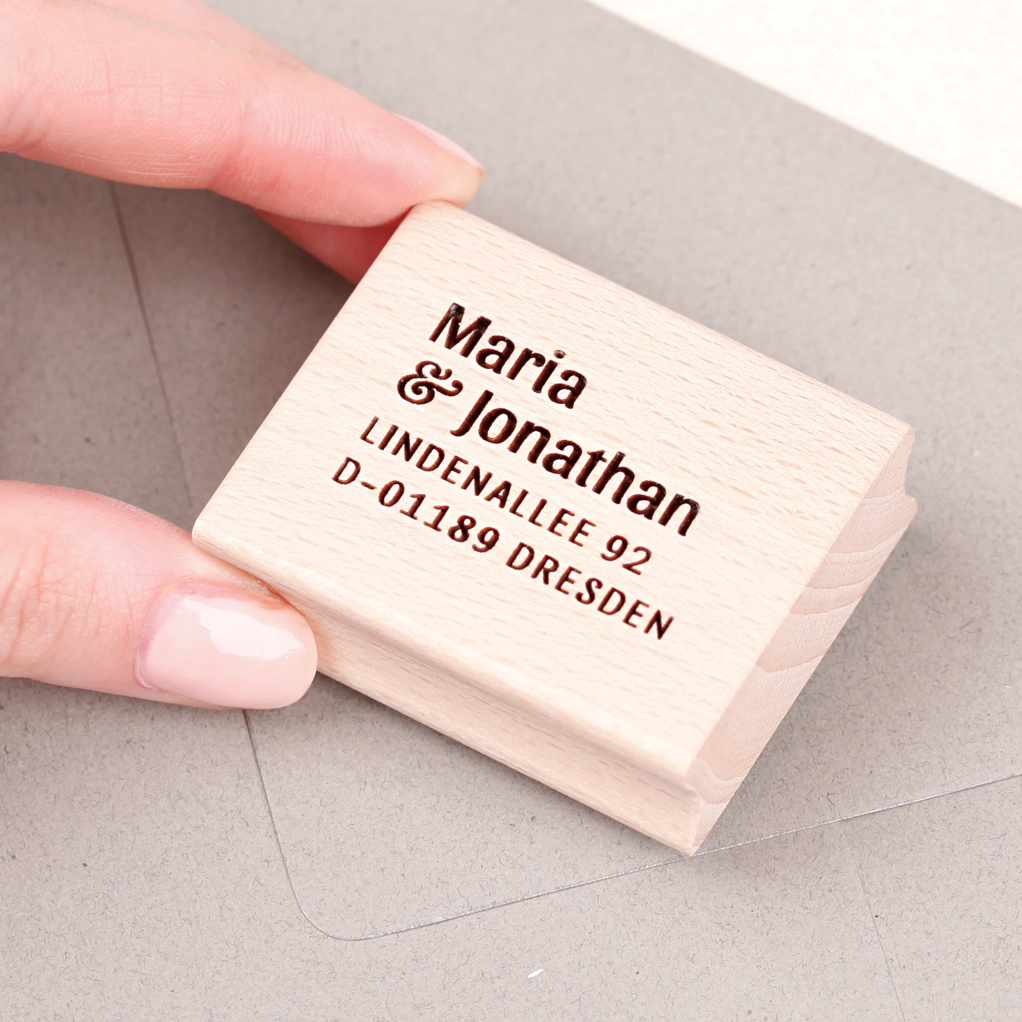 Personalisierter Stempel für Paare & Familien