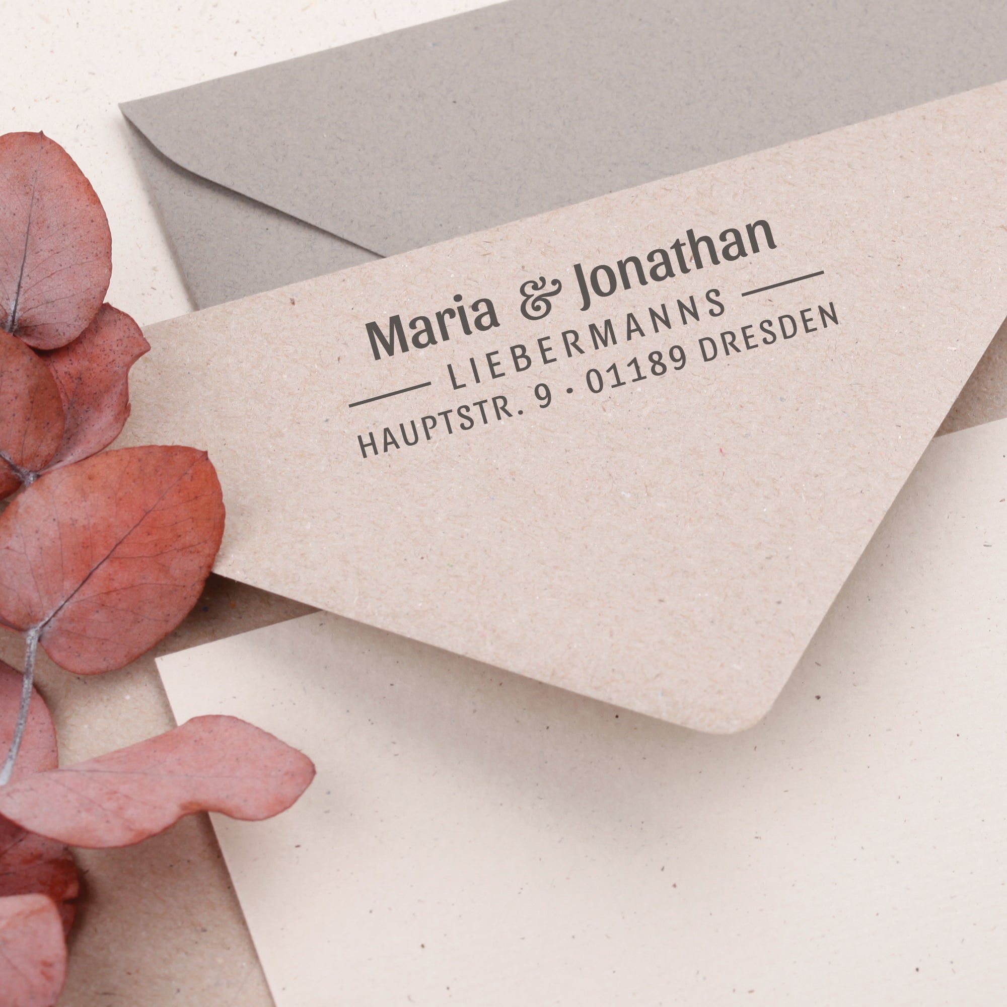 Personalisierter Stempel für Paare & Familien