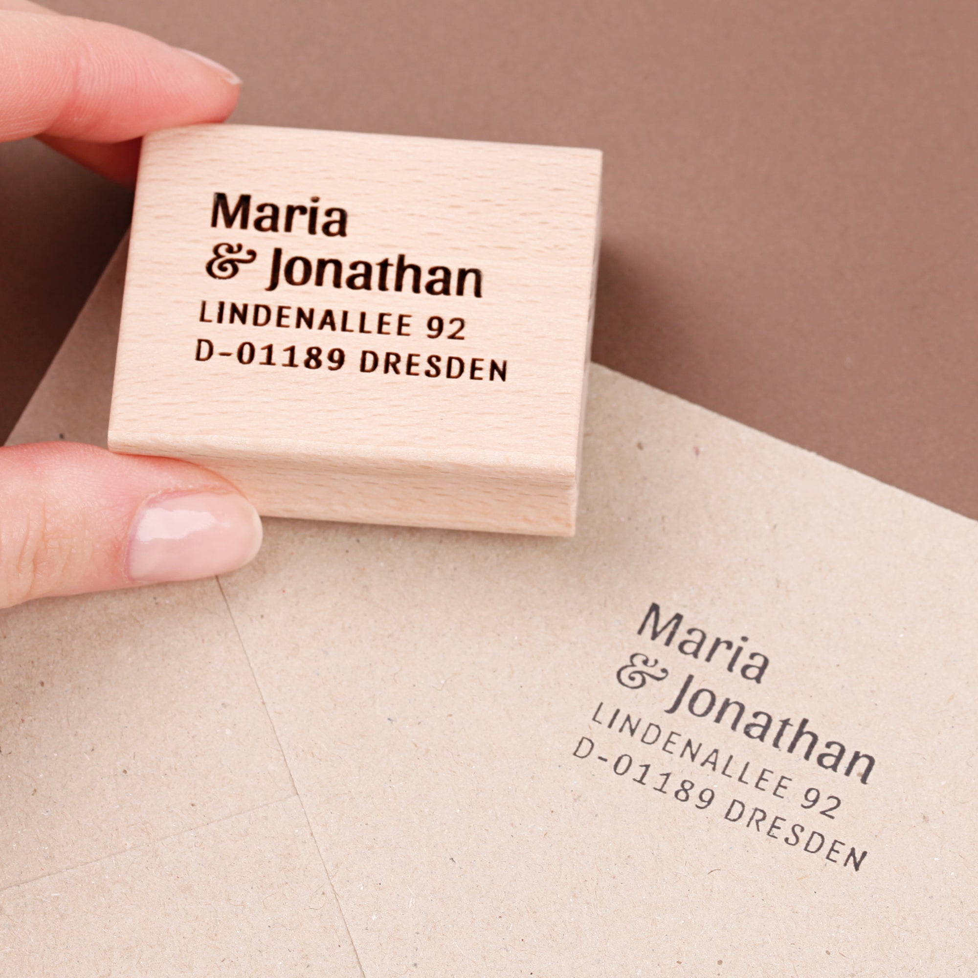 Personalisierter Stempel für Paare & Familien