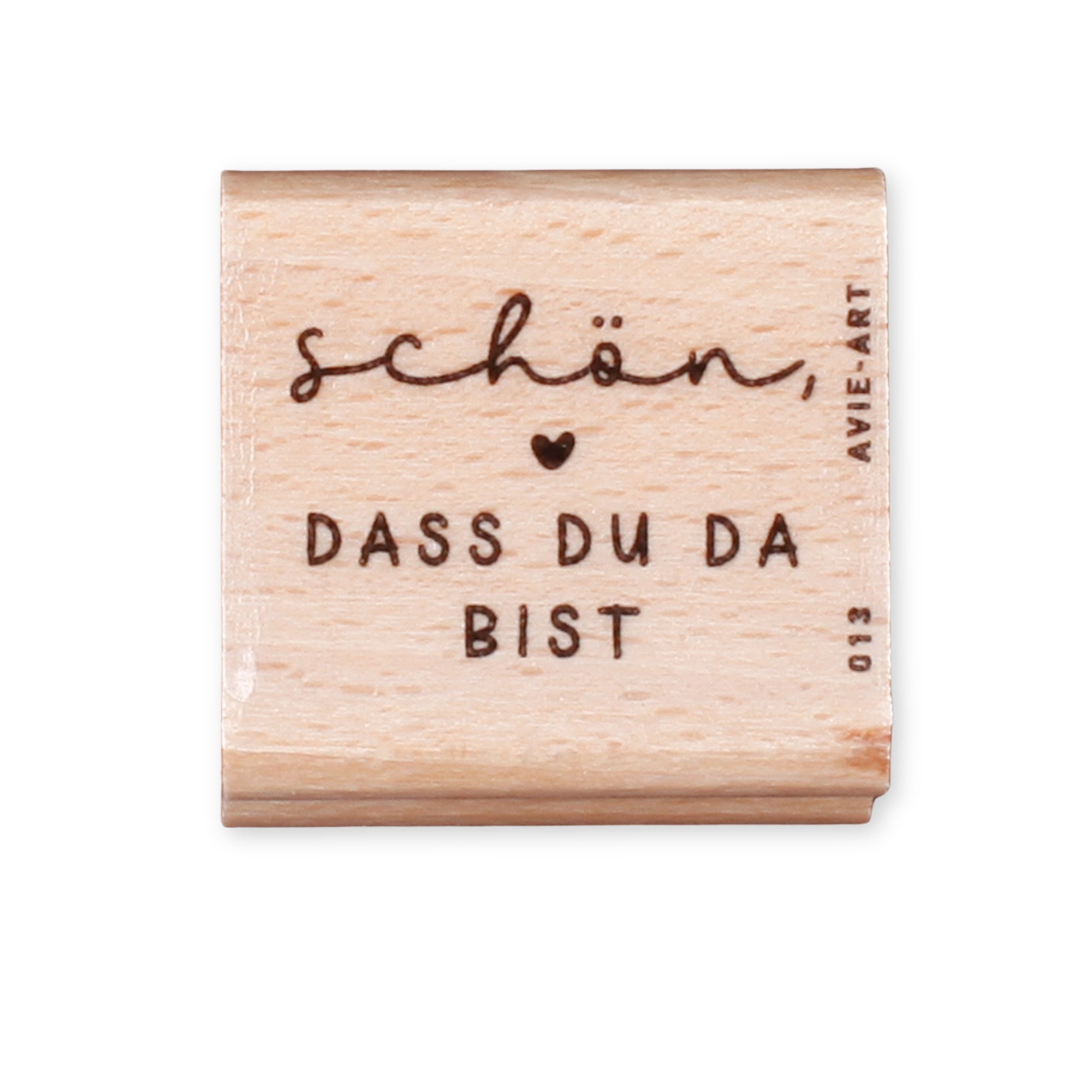 Stempel "Schön, dass du da bist"