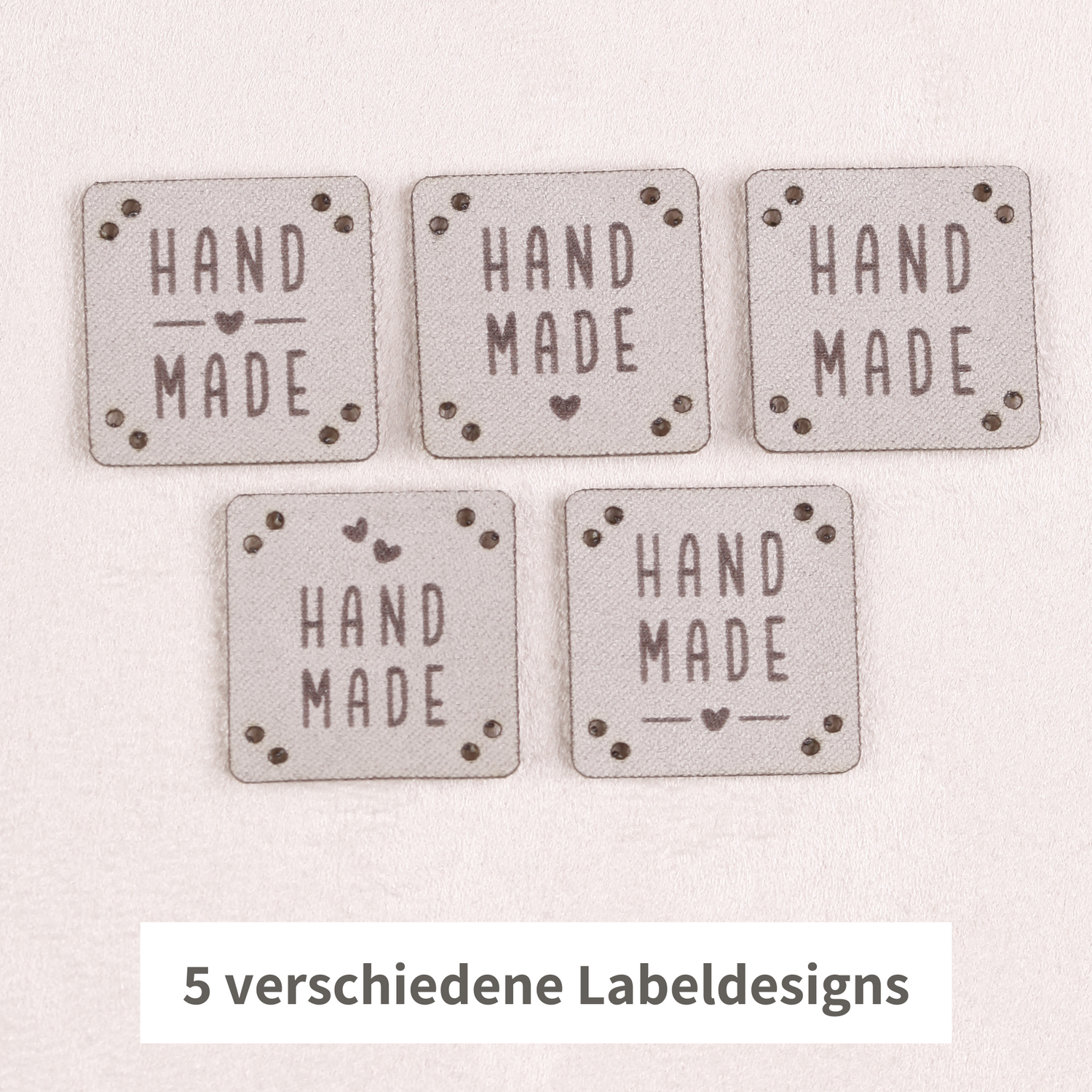 Lederlabel zum Aufnähen - 20 Stück