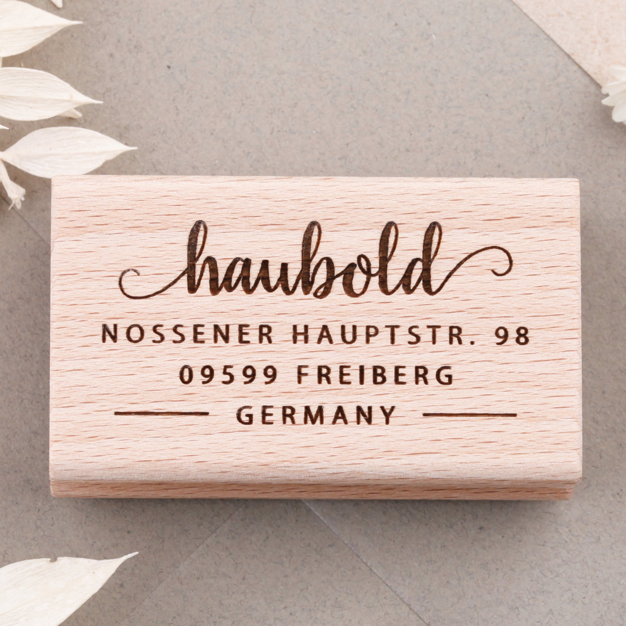 Adressstempel Kalligraphie