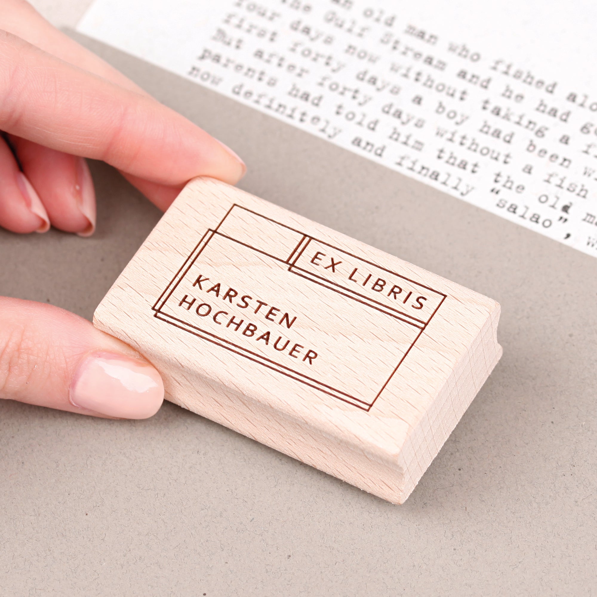 Exlibris-Stempel modern