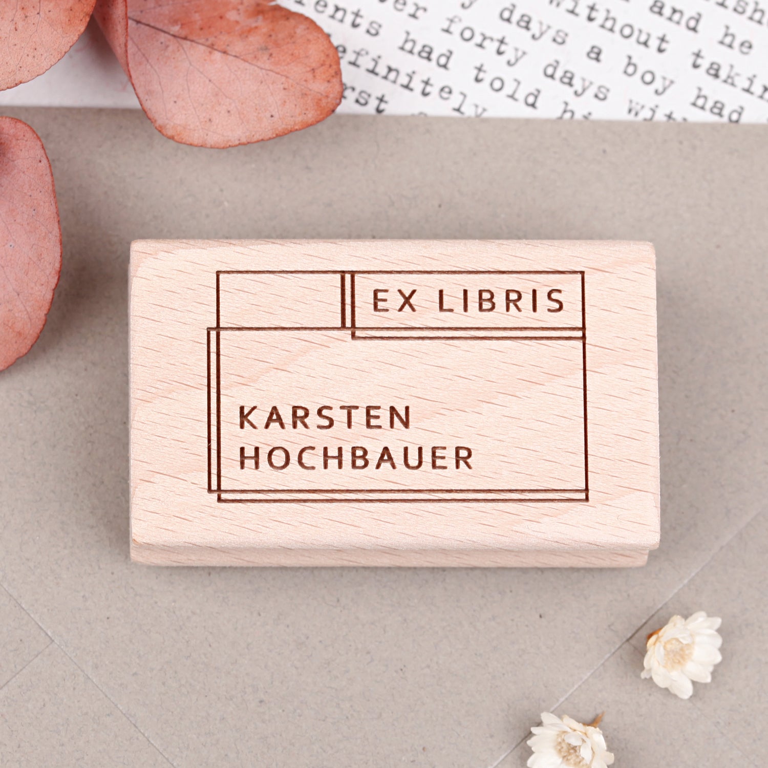 Exlibris-Stempel modern