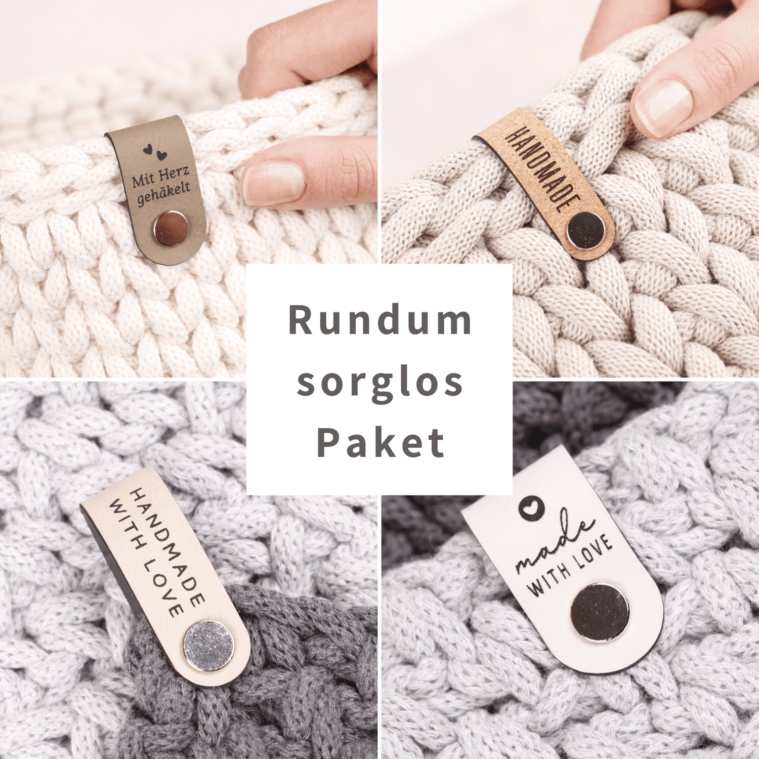 Label aus Kunstleder - 70-teiliges Starter-Set