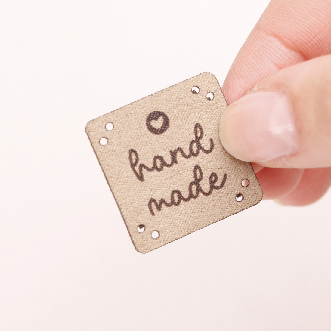 Kunstlederlabel zum Aufnähen - 20 Stück