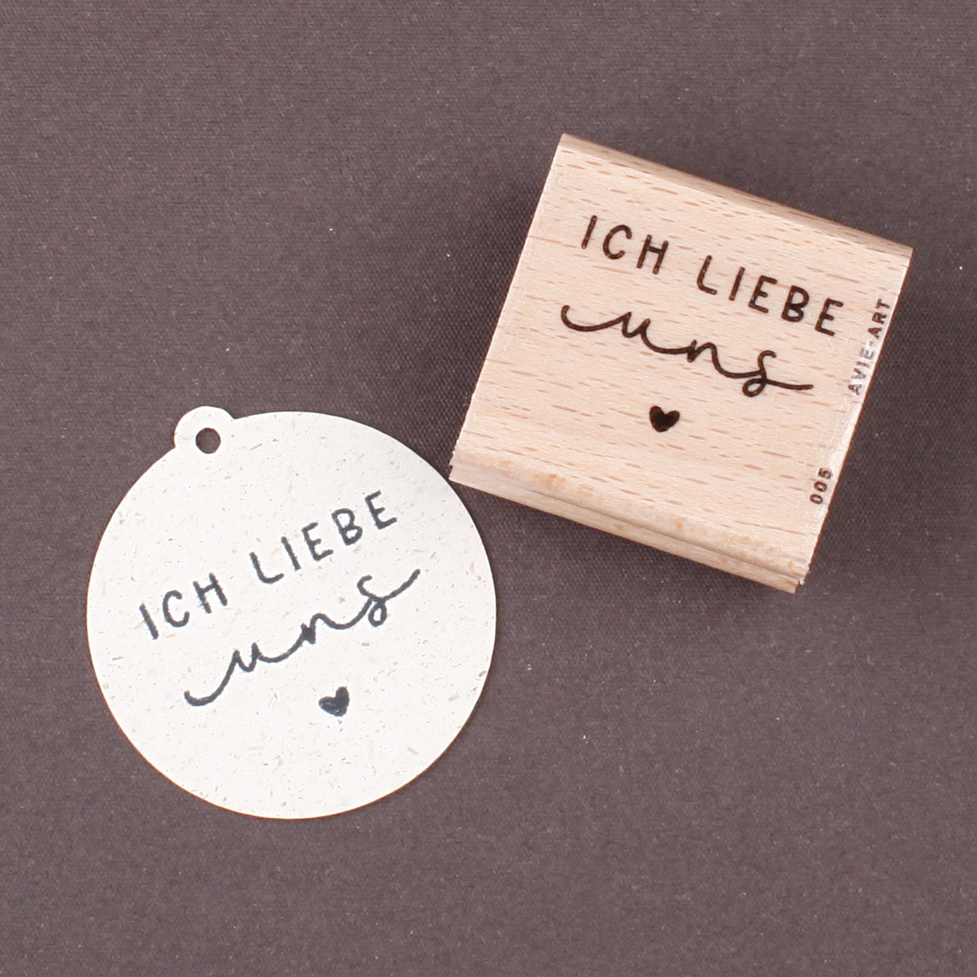 Stempel &quot;Ich liebe uns&quot;