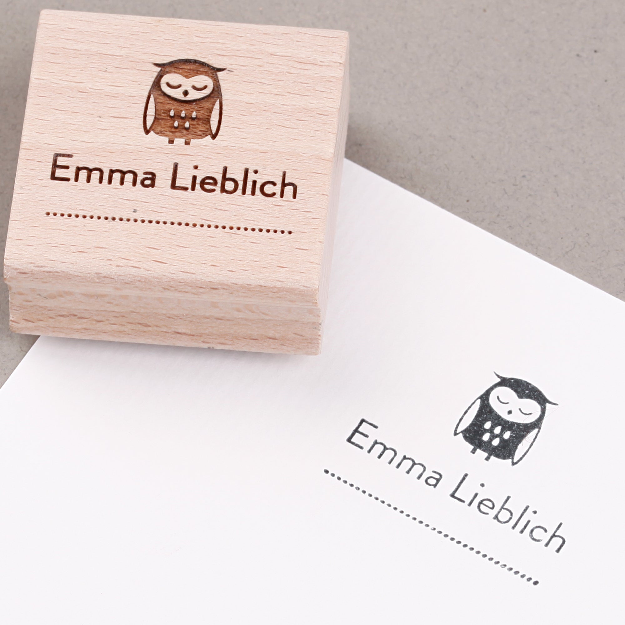 Personalisierter Stempel für Kinder Waldtiere