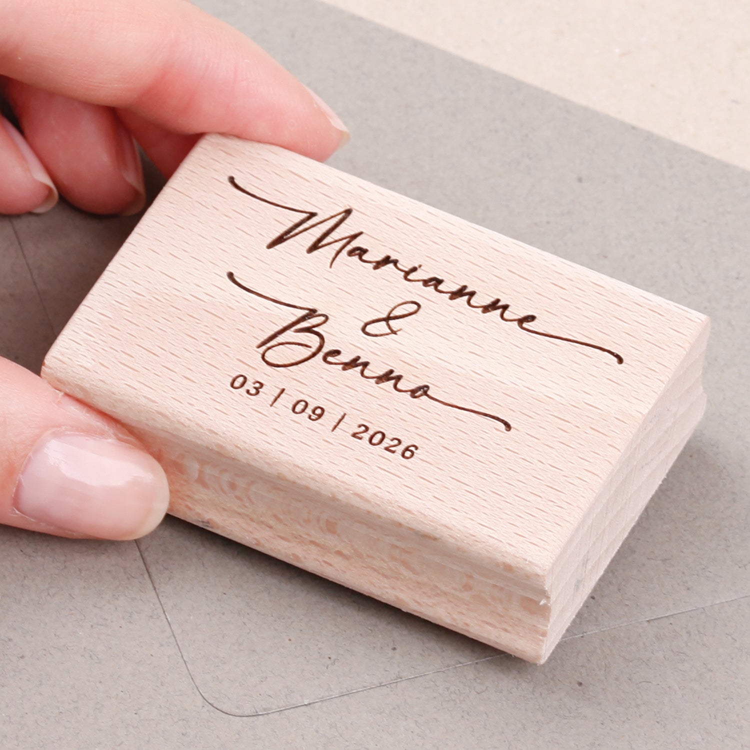 Namensstempel für Hochzeiten