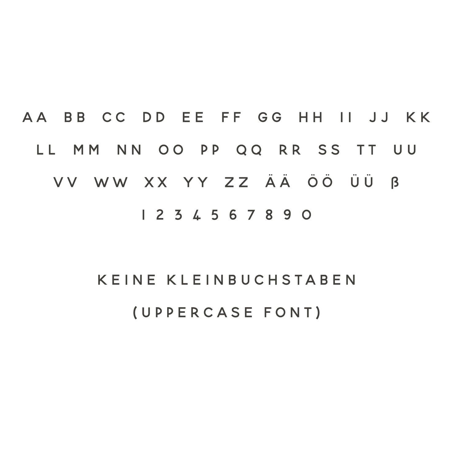 Kleiner Adressstempel Druckschrift