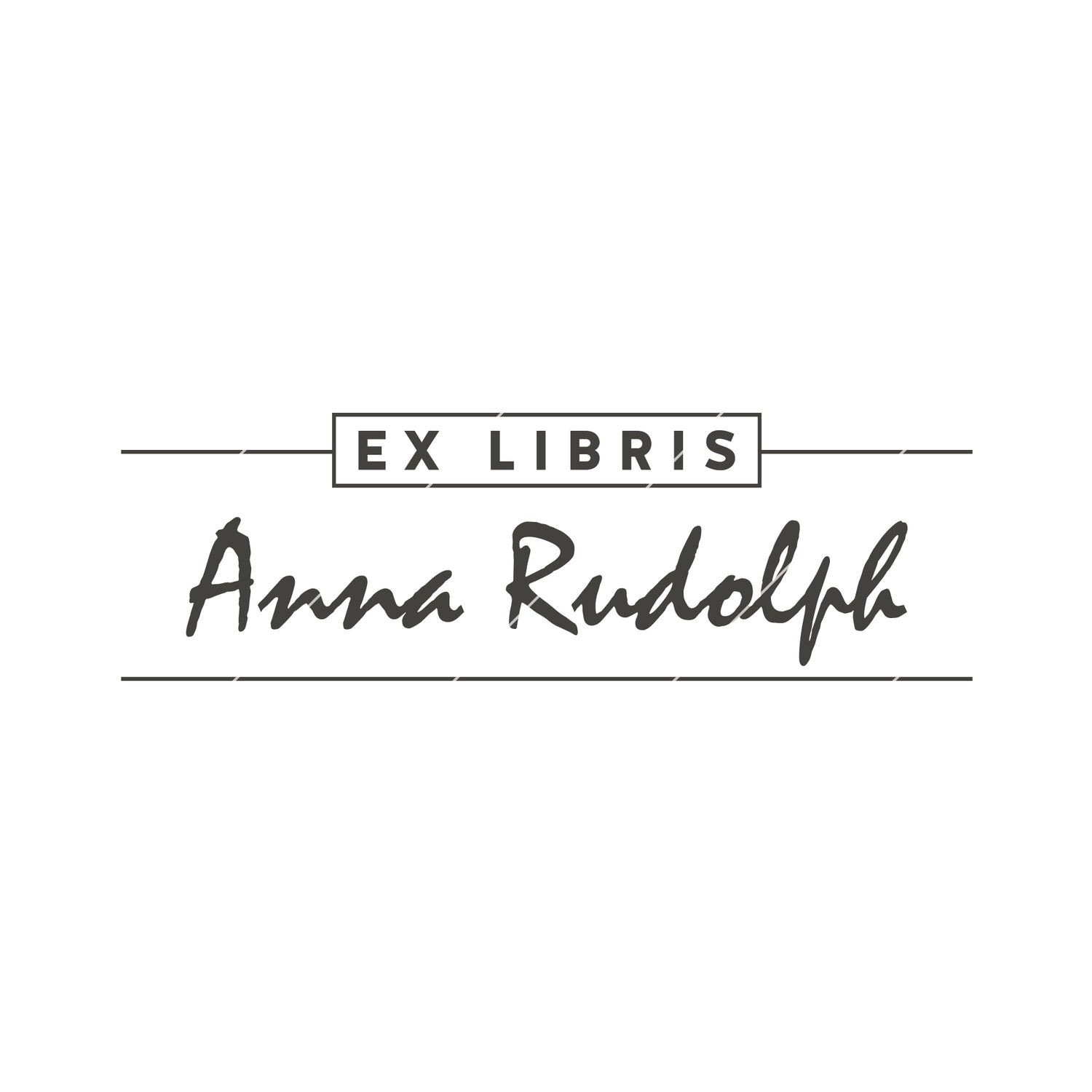 Exlibris Stempel für Bücher