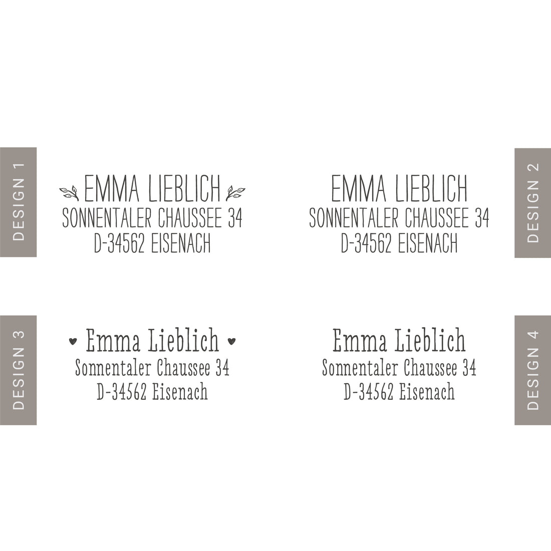 Adsenderstempel Handschrift