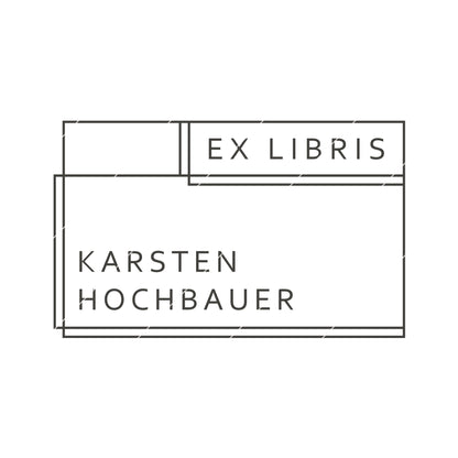 Exlibris-Stempel modern