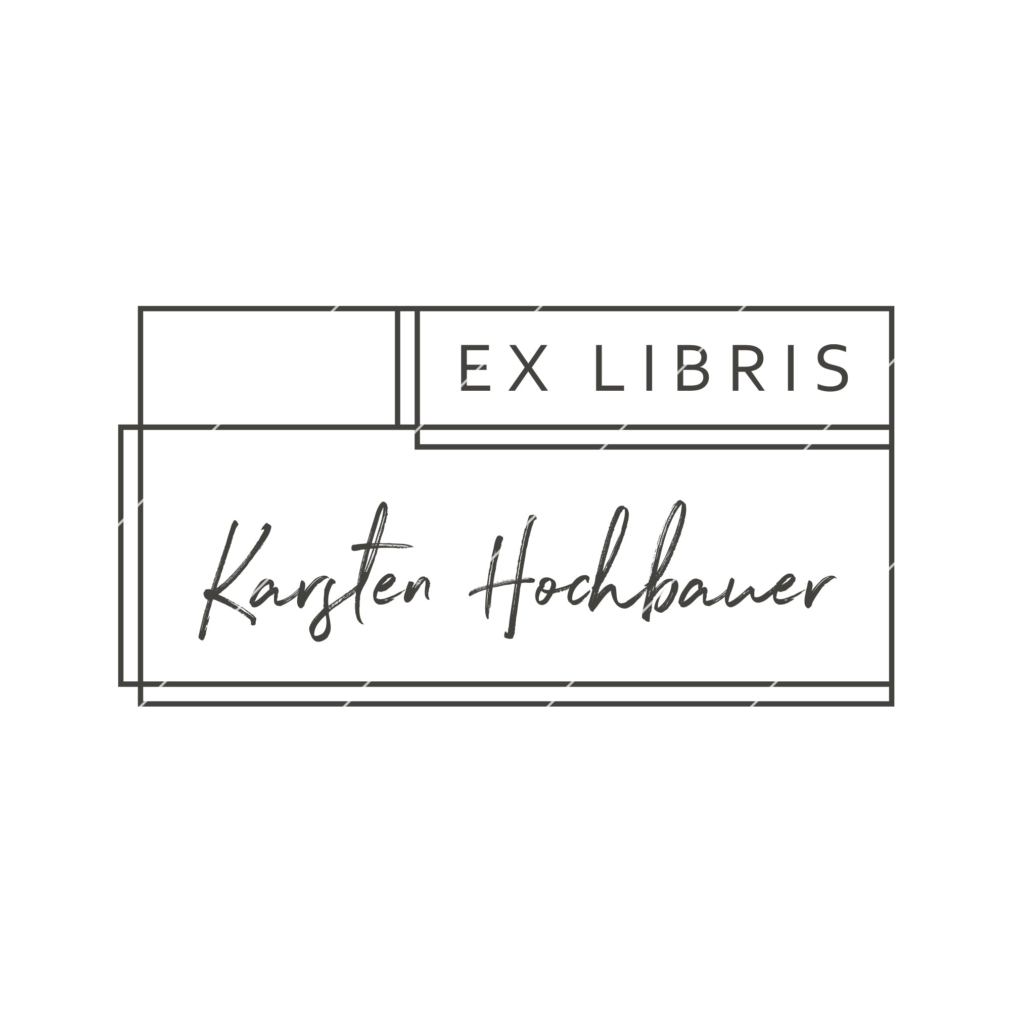 Exlibris-Stempel modern