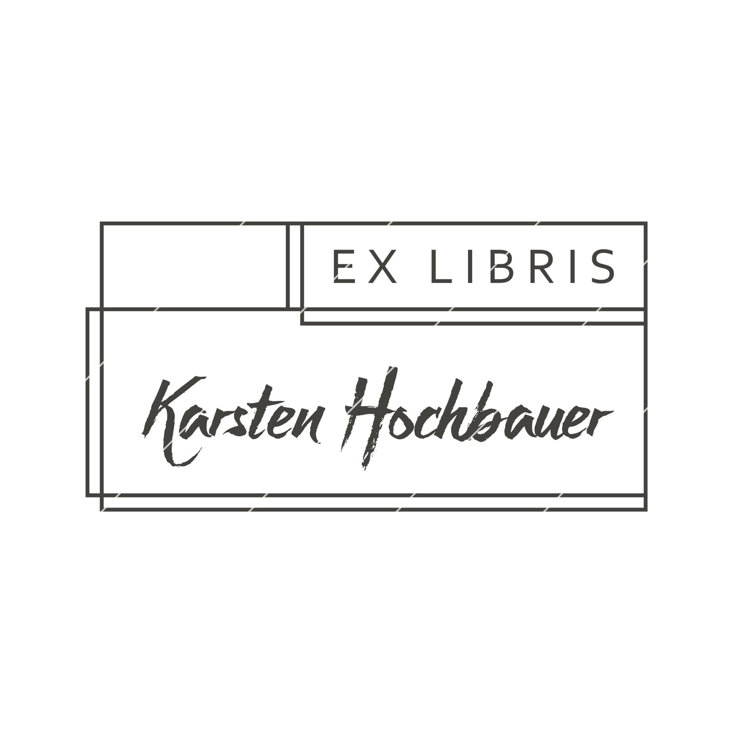 Exlibris-Stempel modern