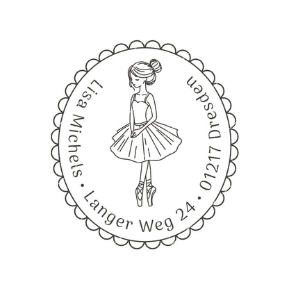 Kinderstempel mit Ballerina