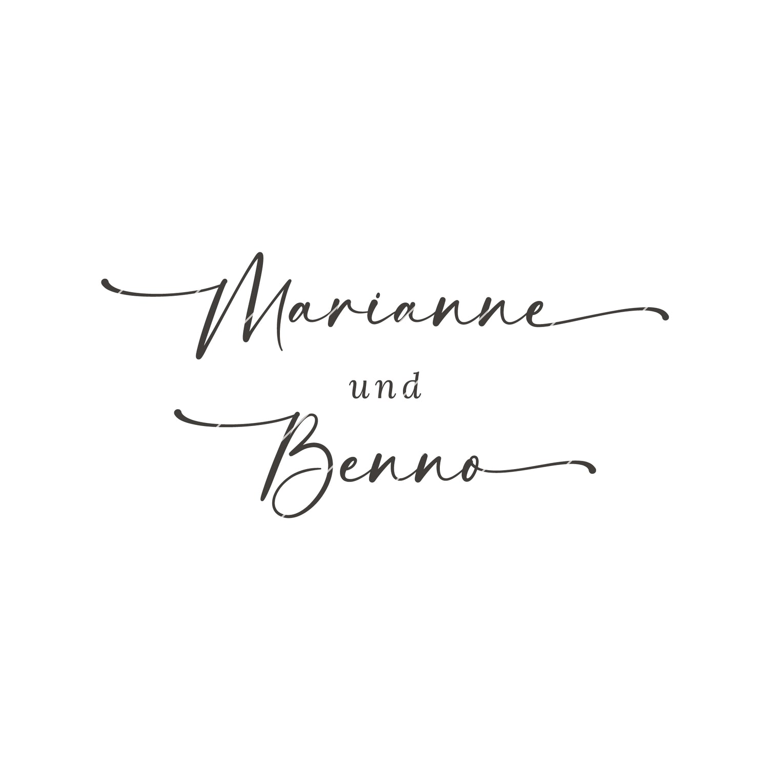 Namensstempel für Hochzeiten