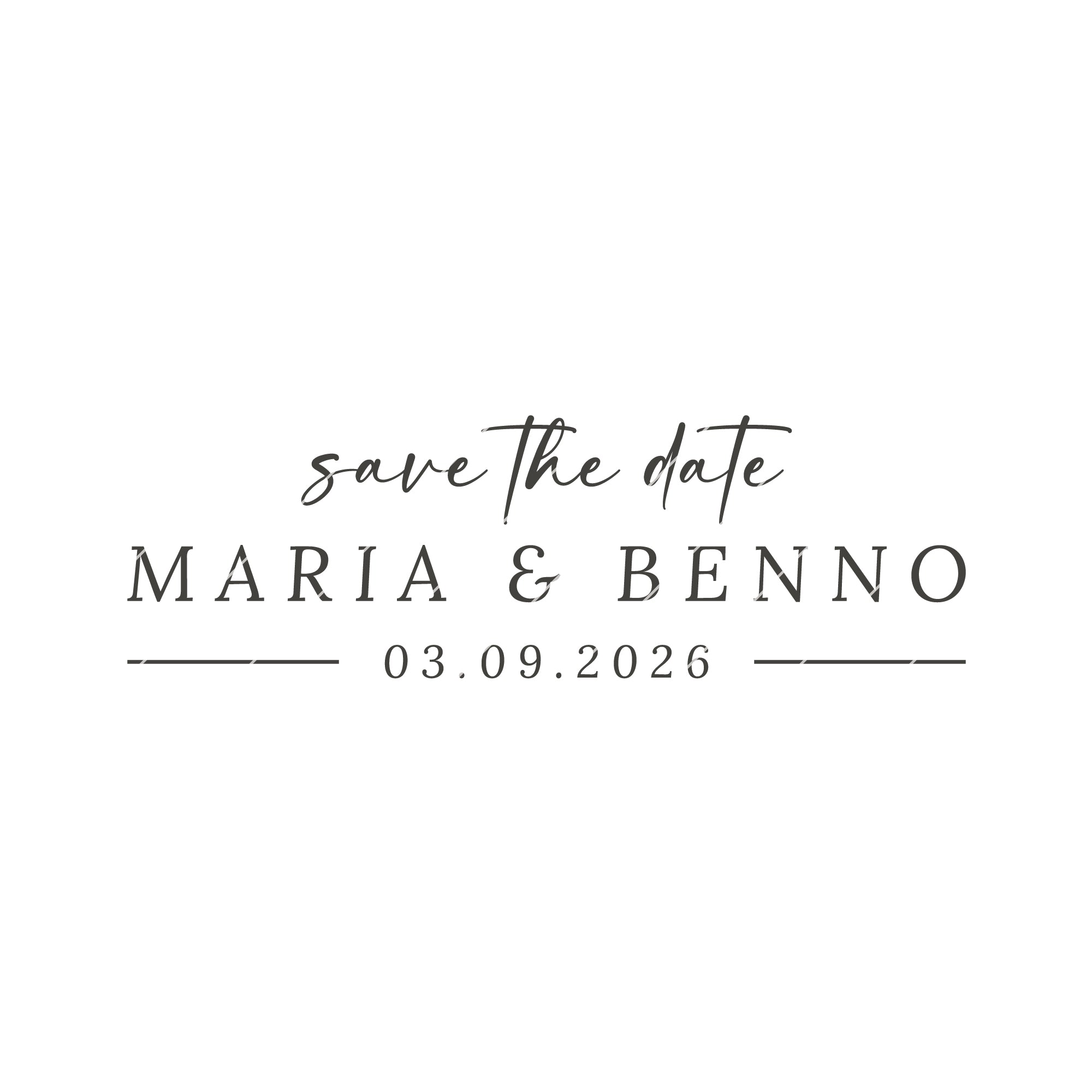 Stempel Hochzeit save the date