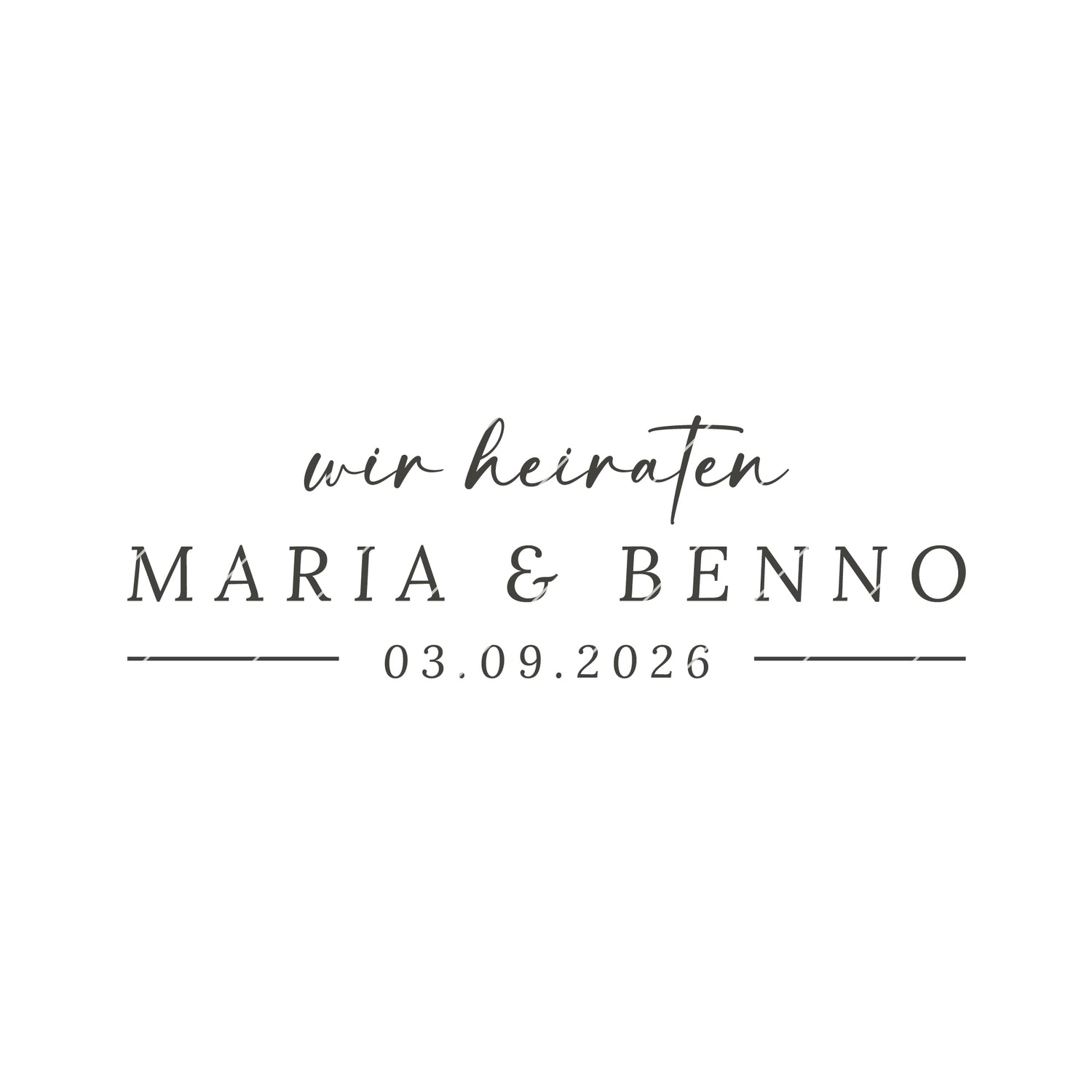 Stempel Hochzeit save the date