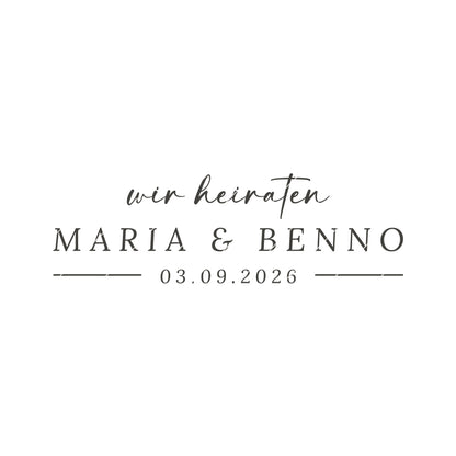 Stempel Hochzeit save the date