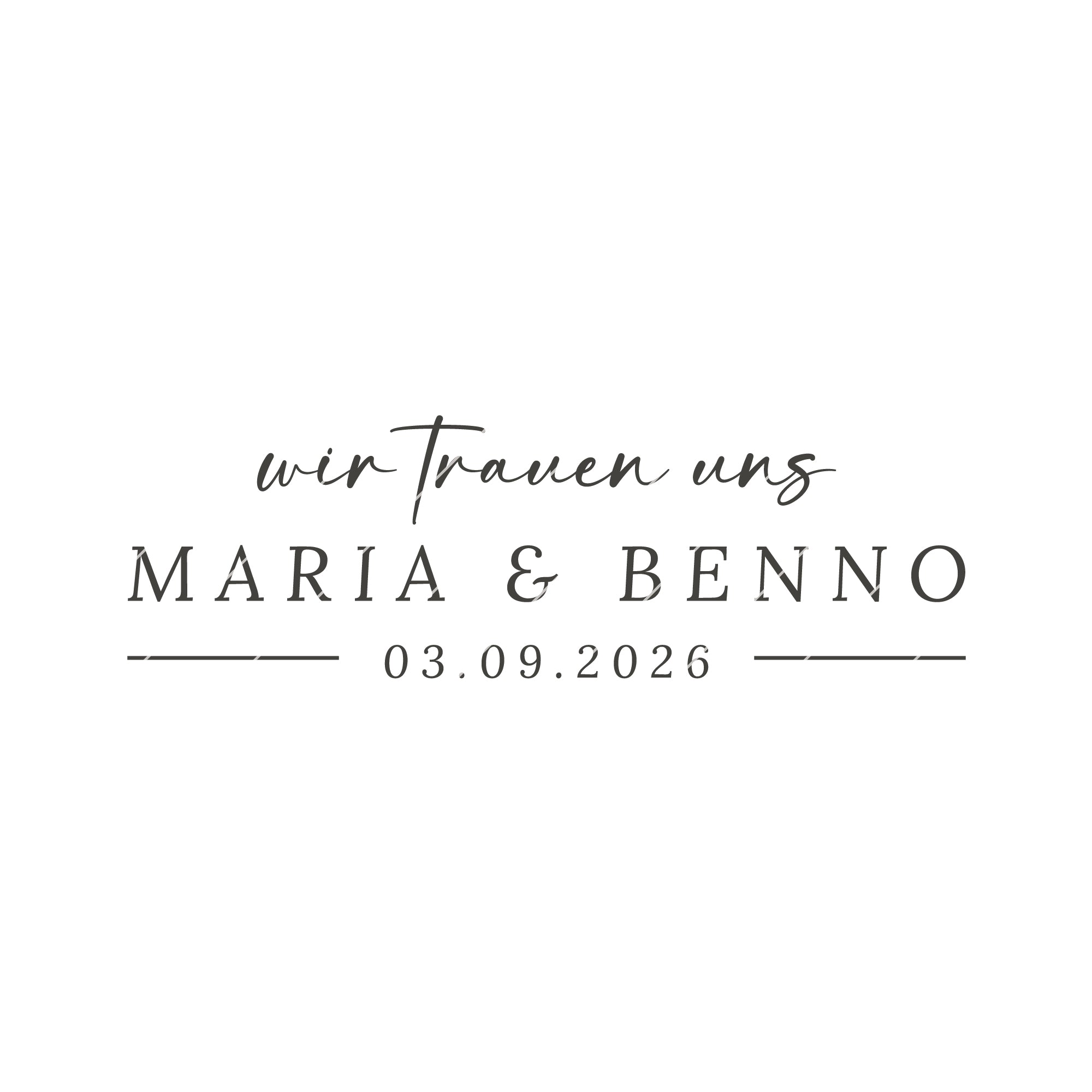 Stempel Hochzeit save the date