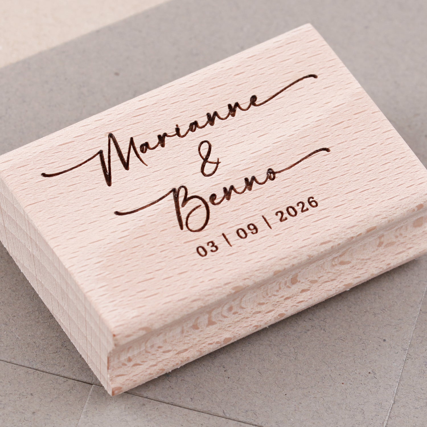 Namensstempel für Hochzeiten