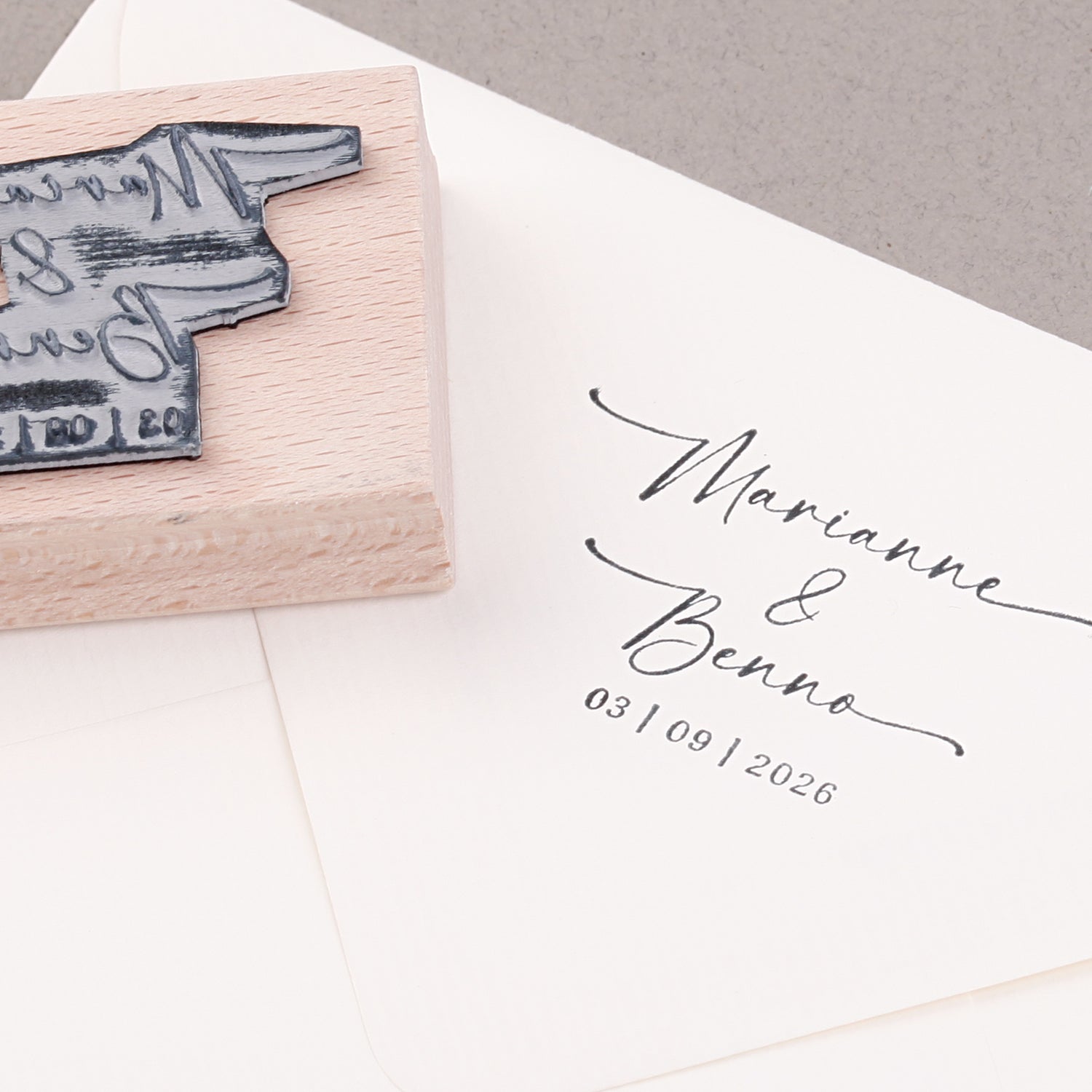 Namensstempel für Hochzeiten