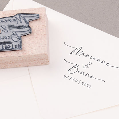 Namensstempel für Hochzeiten