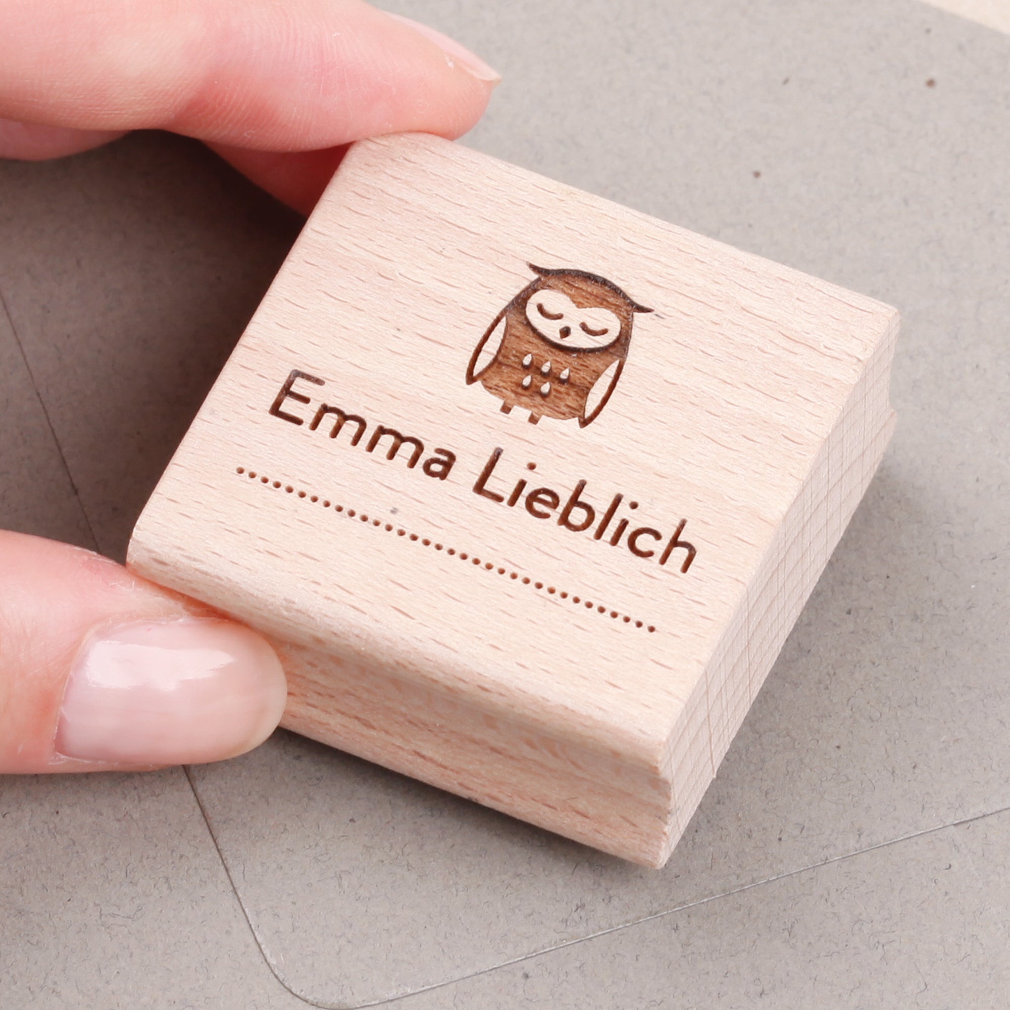 Personalisierter Stempel für Kinder Waldtiere