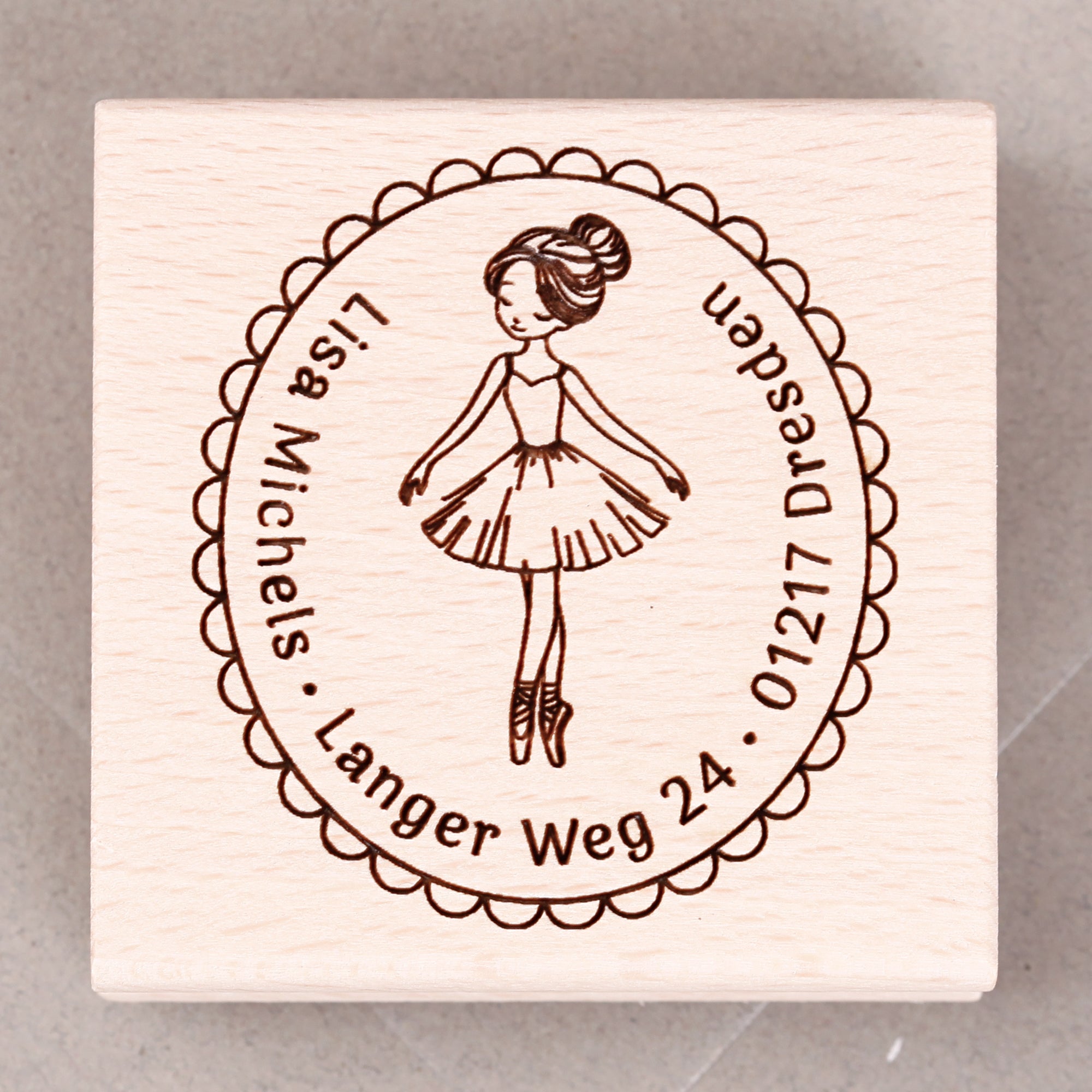 Kinderstempel mit Ballerina