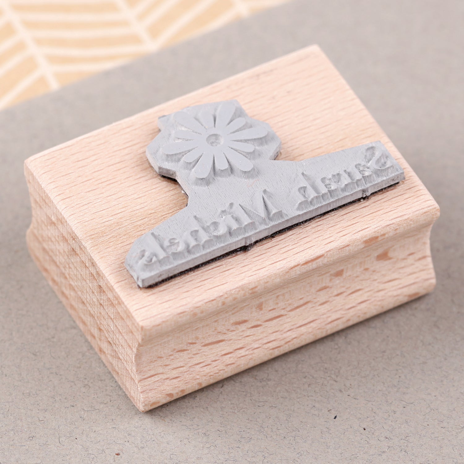 personalisierter Stempel mit Namen Blume