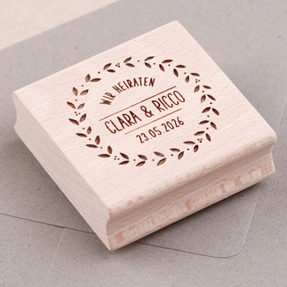 Stempel für Hochzeit Ranke